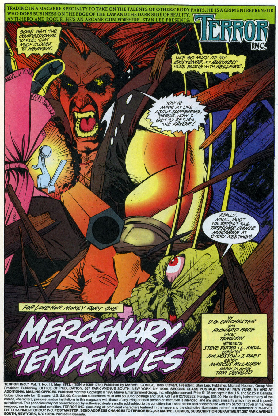 Read online Terror Inc. (1992) comic -  Issue #11 - 2