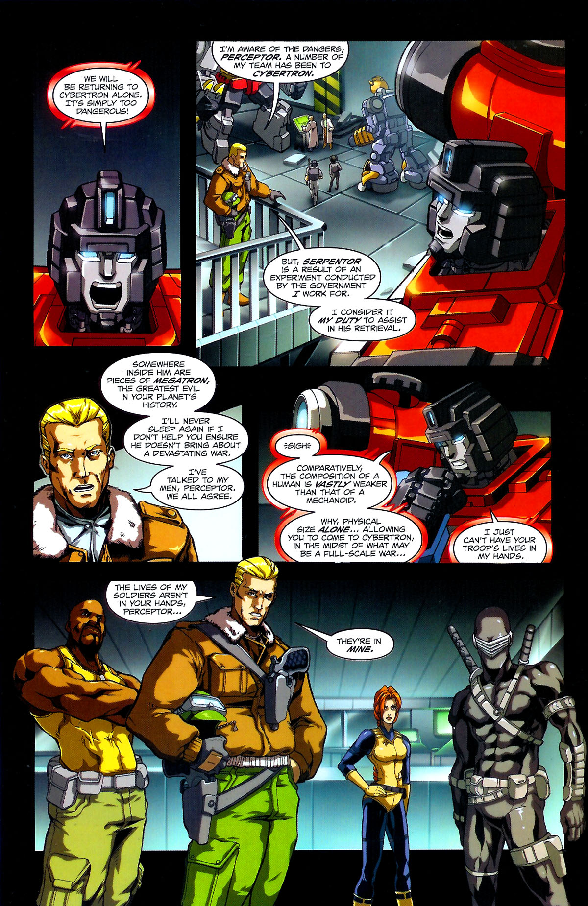 Read online G.I. Joe vs. The Transformers III: The Art of War comic -  Issue #3 - 5