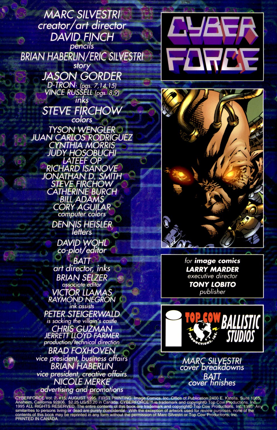 Read online Cyberforce (1993) comic -  Issue #15 - 2