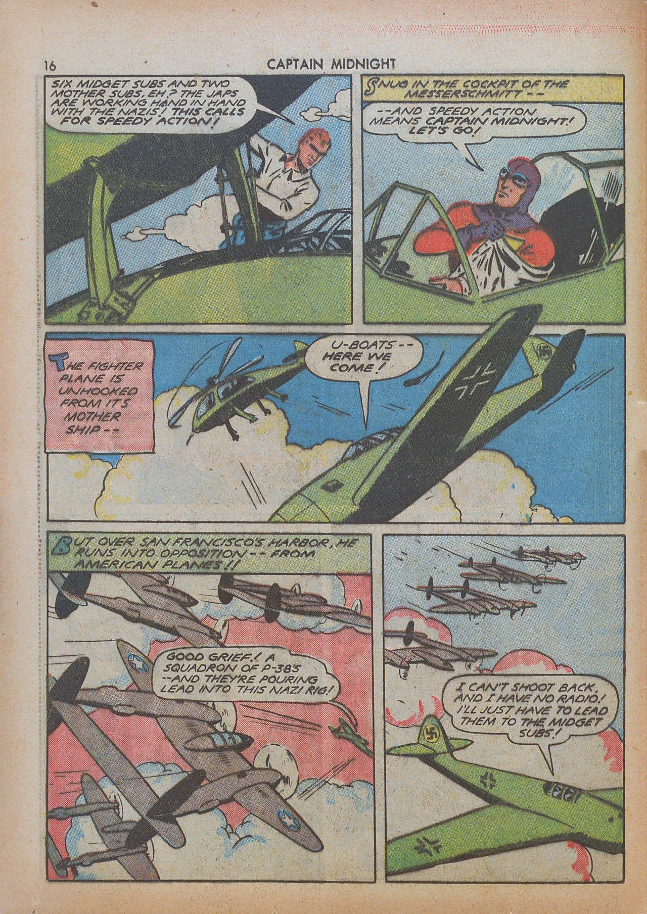 Read online Captain Midnight (1942) comic -  Issue #8 - 16