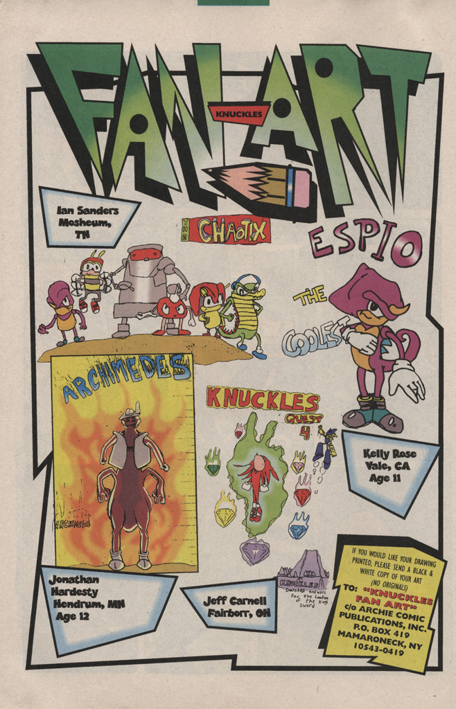 Read online Knuckles the Echidna comic -  Issue #2 - 16