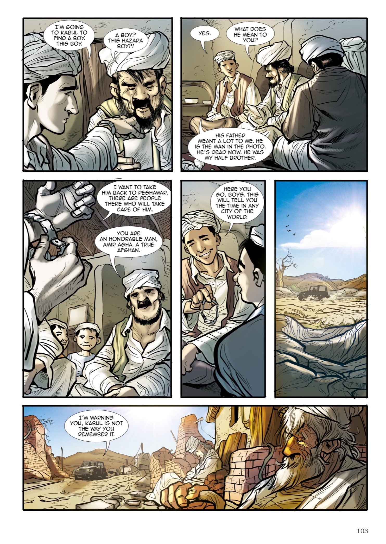 Read online The Kite Runner comic -  Issue # TPB - 104