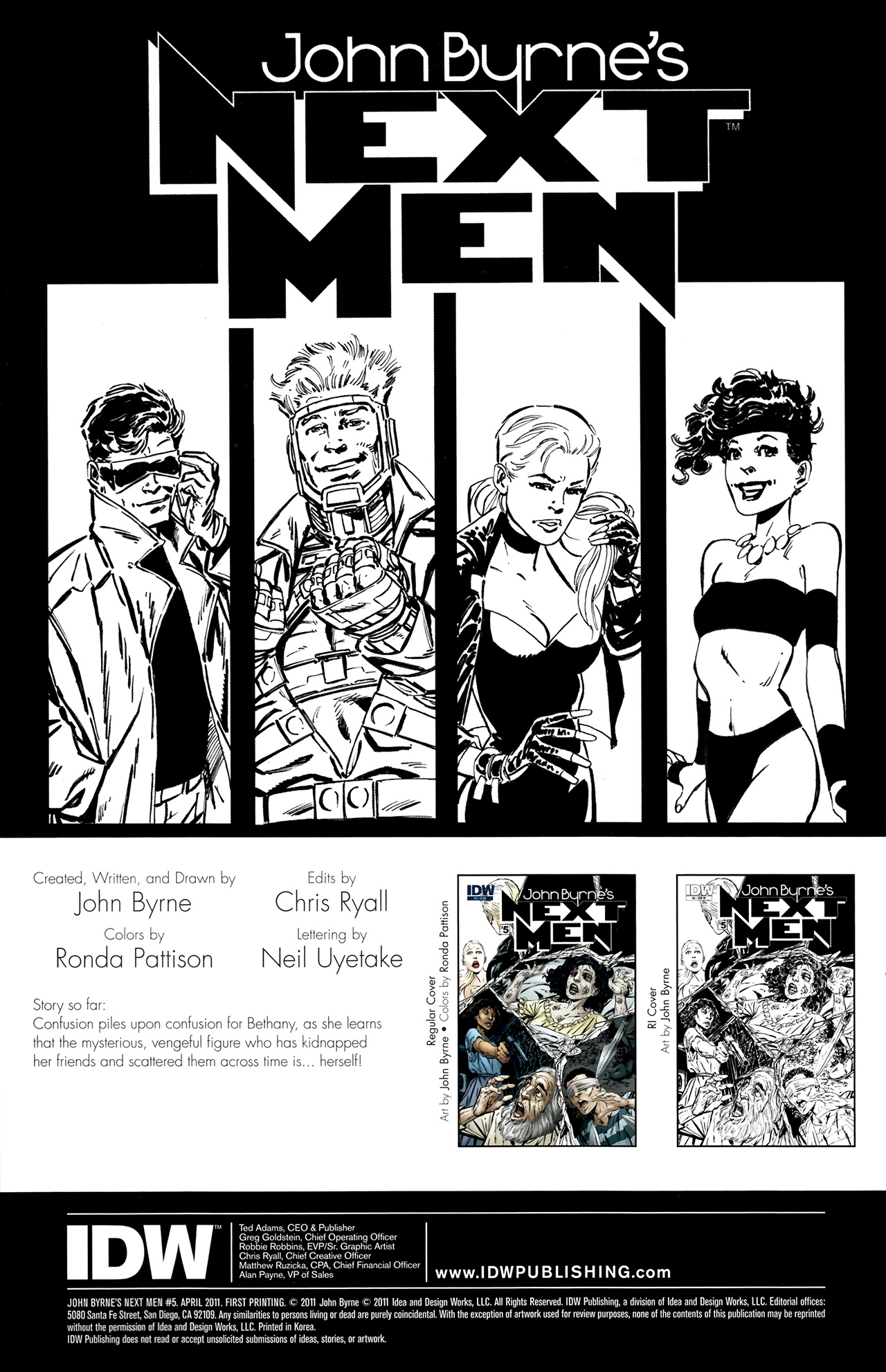 Read online John Byrne's Next Men (2010) comic -  Issue #5 - 2