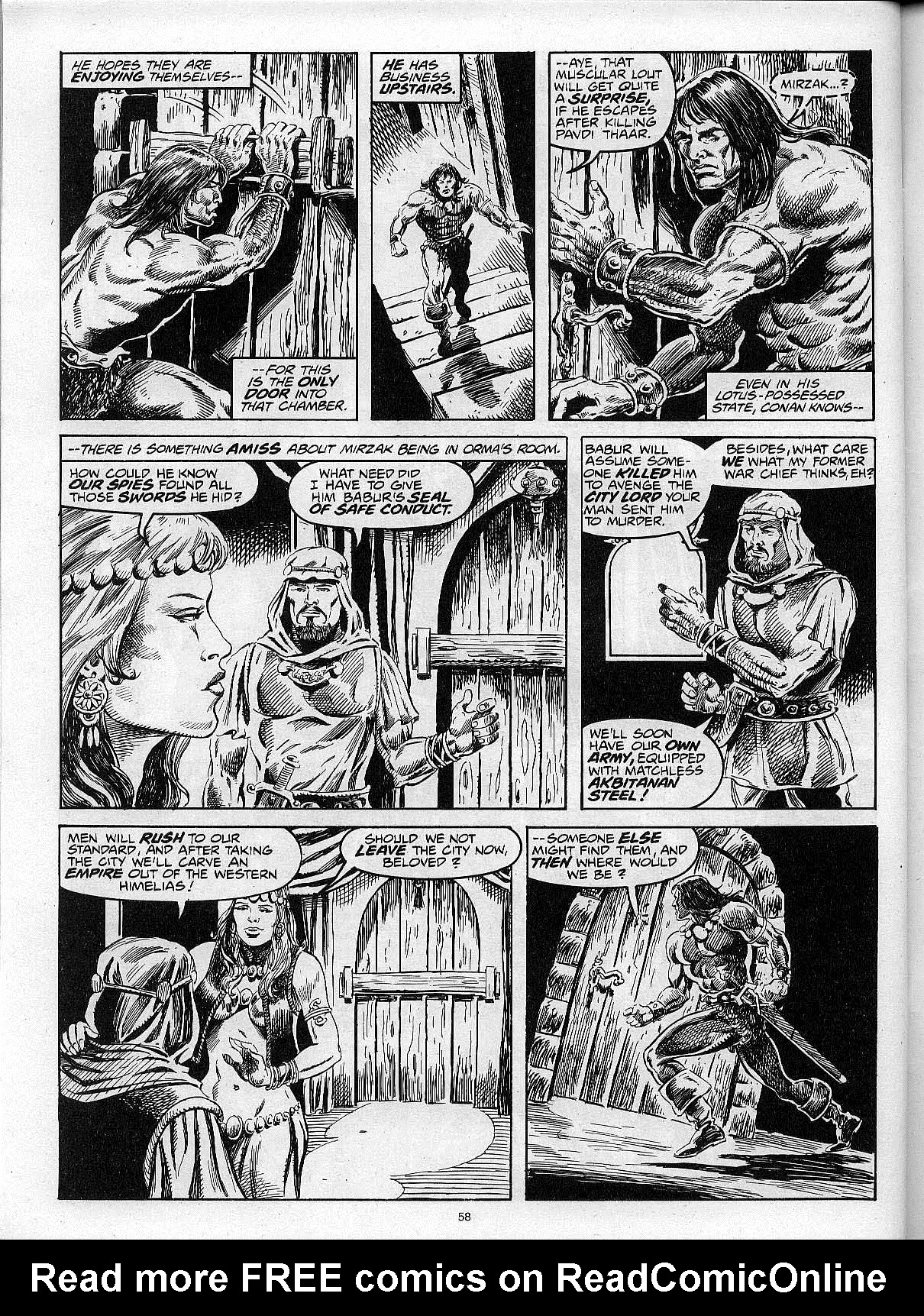 Read online The Savage Sword Of Conan comic -  Issue #204 - 60