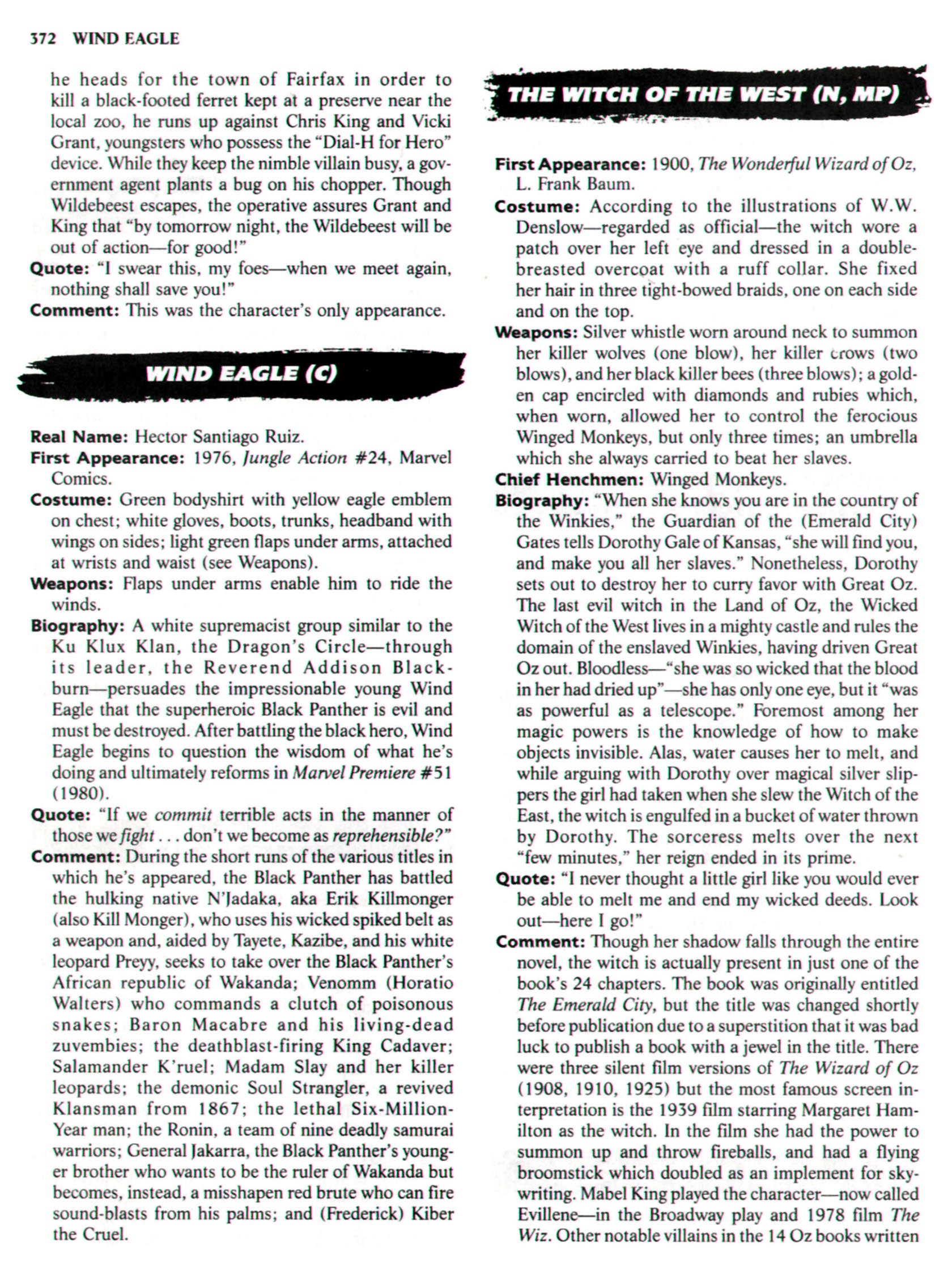 Read online The Encyclopedia of Super Villains comic -  Issue # TPB (Part 2) - 163