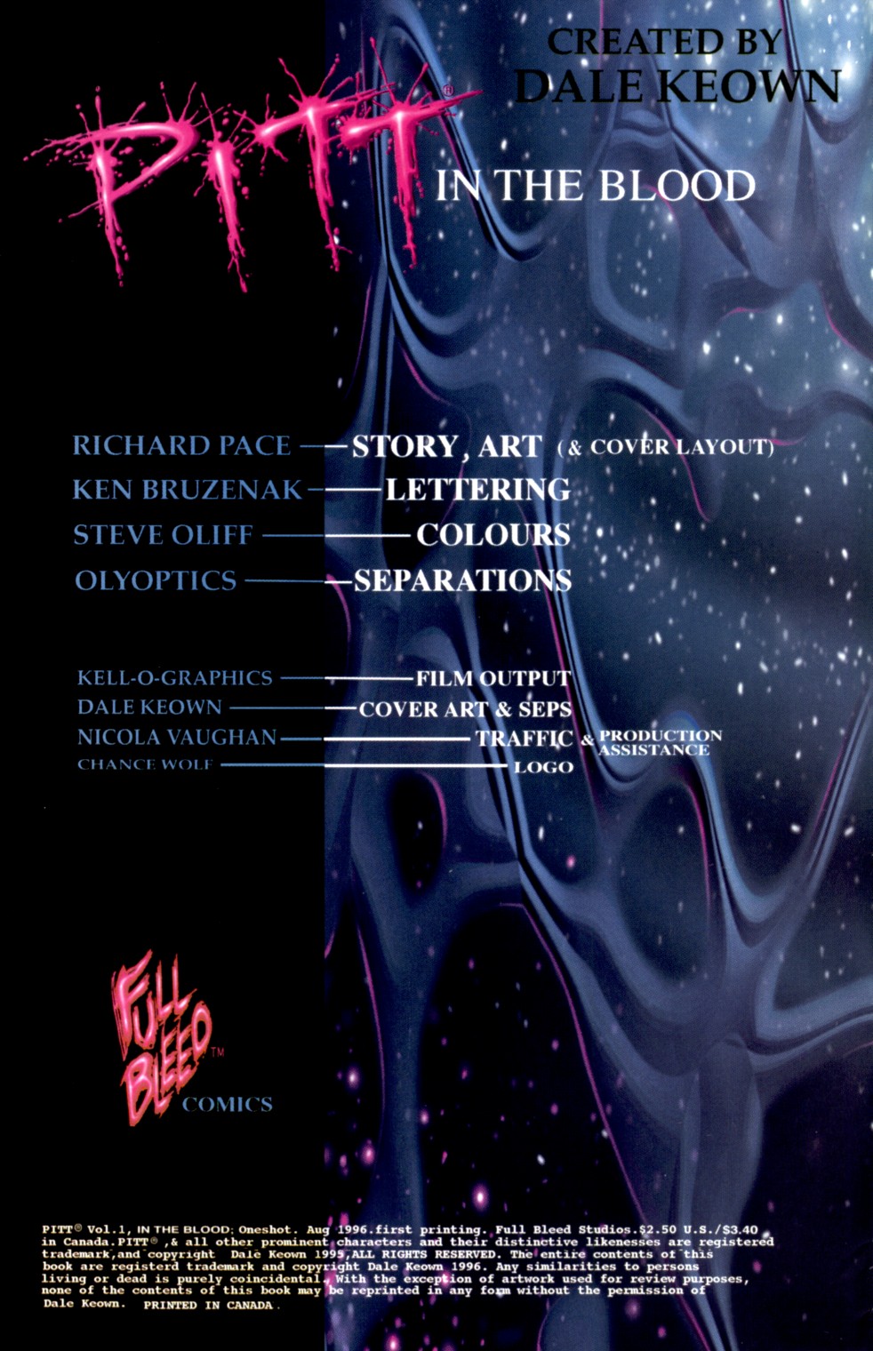 Read online Pitt: In the Blood comic -  Issue # Full - 2