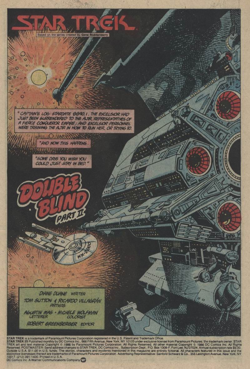 Read online Star Trek (1984) comic -  Issue #25 - 2
