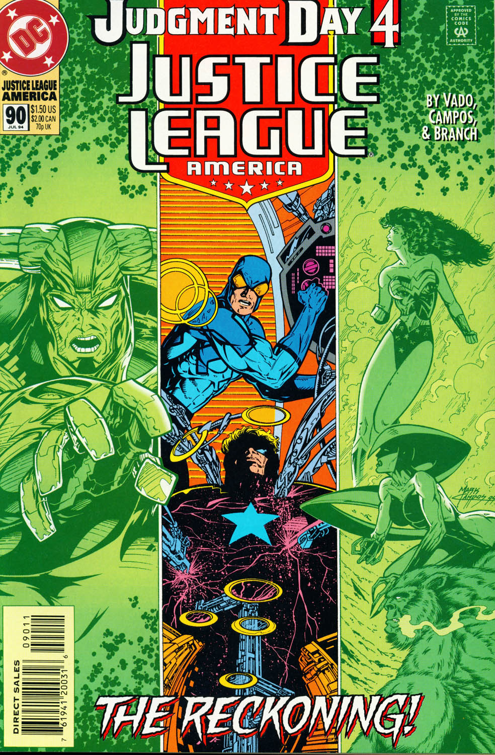 Read online Justice League America comic -  Issue #90 - 1