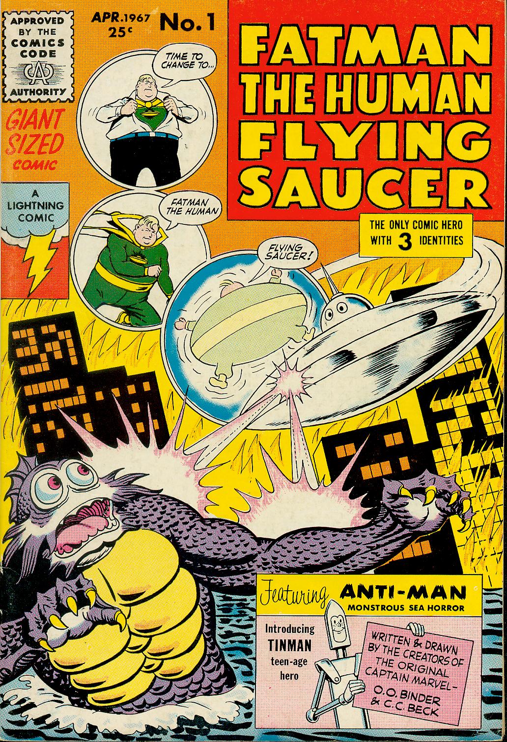 Read online Fatman, The Human Flying Saucer comic -  Issue #1 - 1