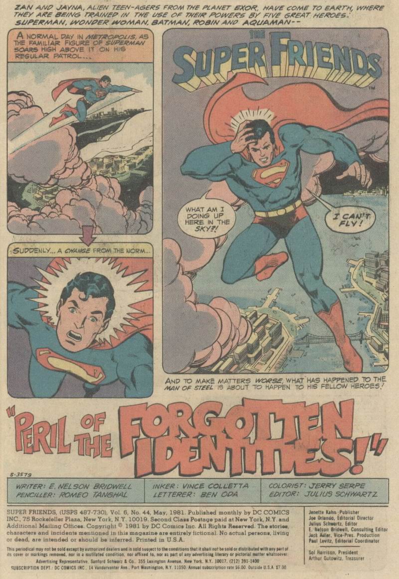 Read online The Super Friends comic -  Issue #44 - 2