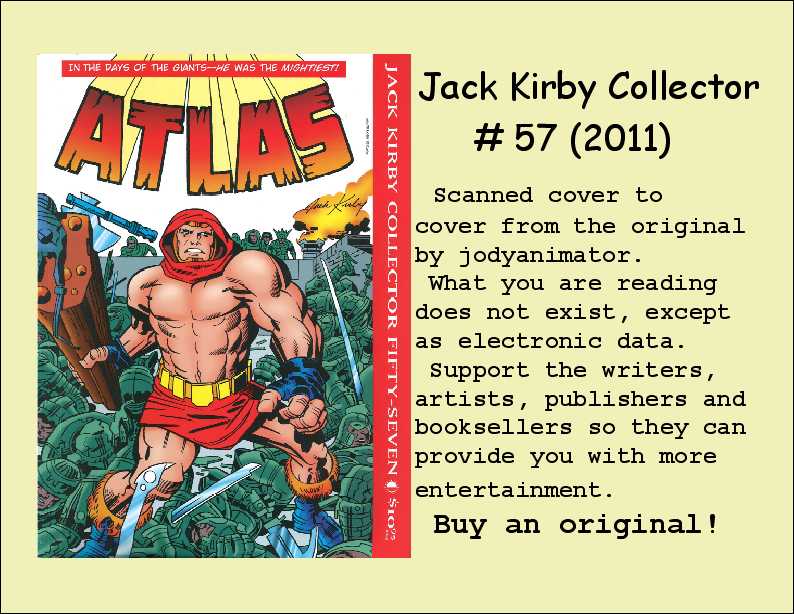 Read online The Jack Kirby Collector comic -  Issue #57 - 85