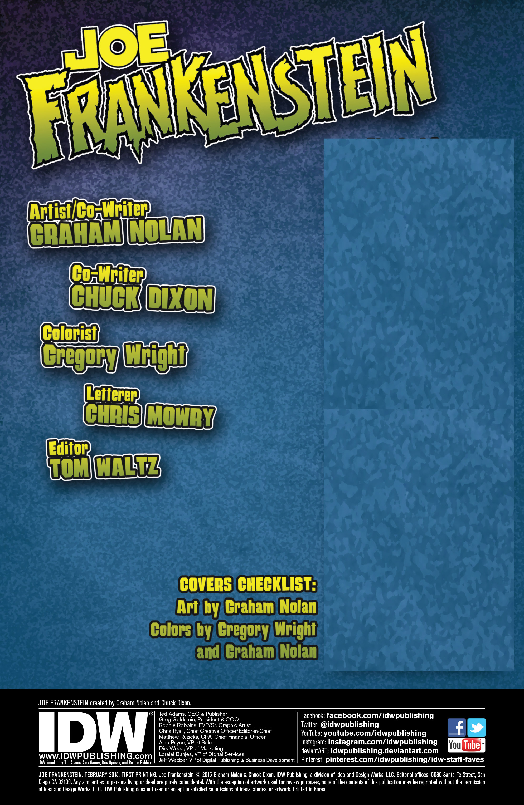 Read online Joe Frankenstein comic -  Issue #1 - 2