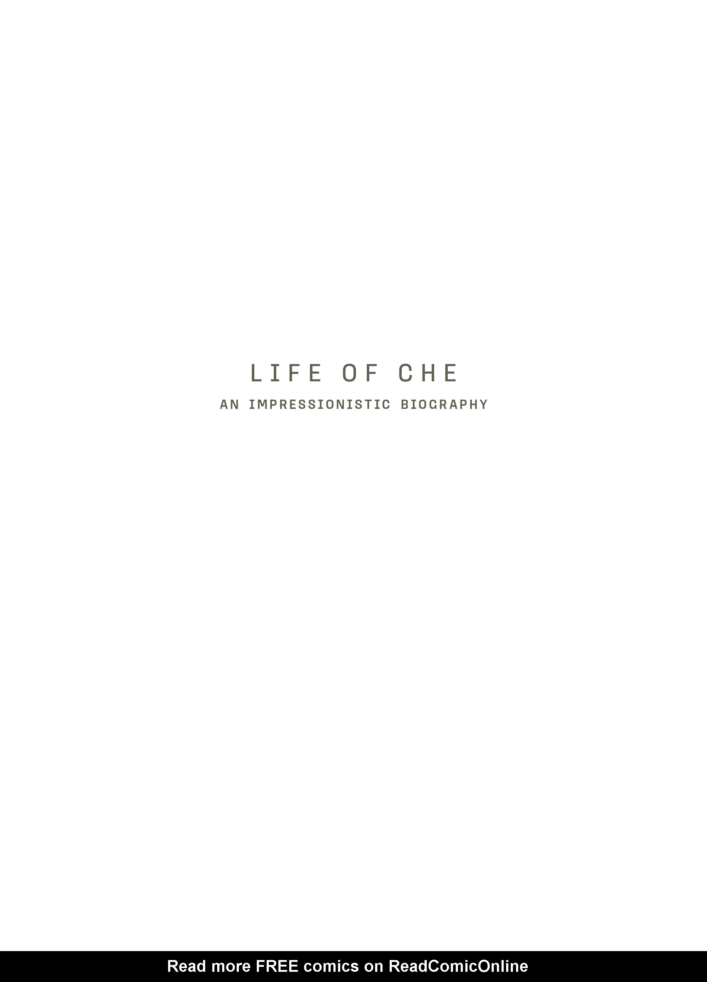 Read online Life of Che: An Impressionistic Biography comic -  Issue # TPB - 2