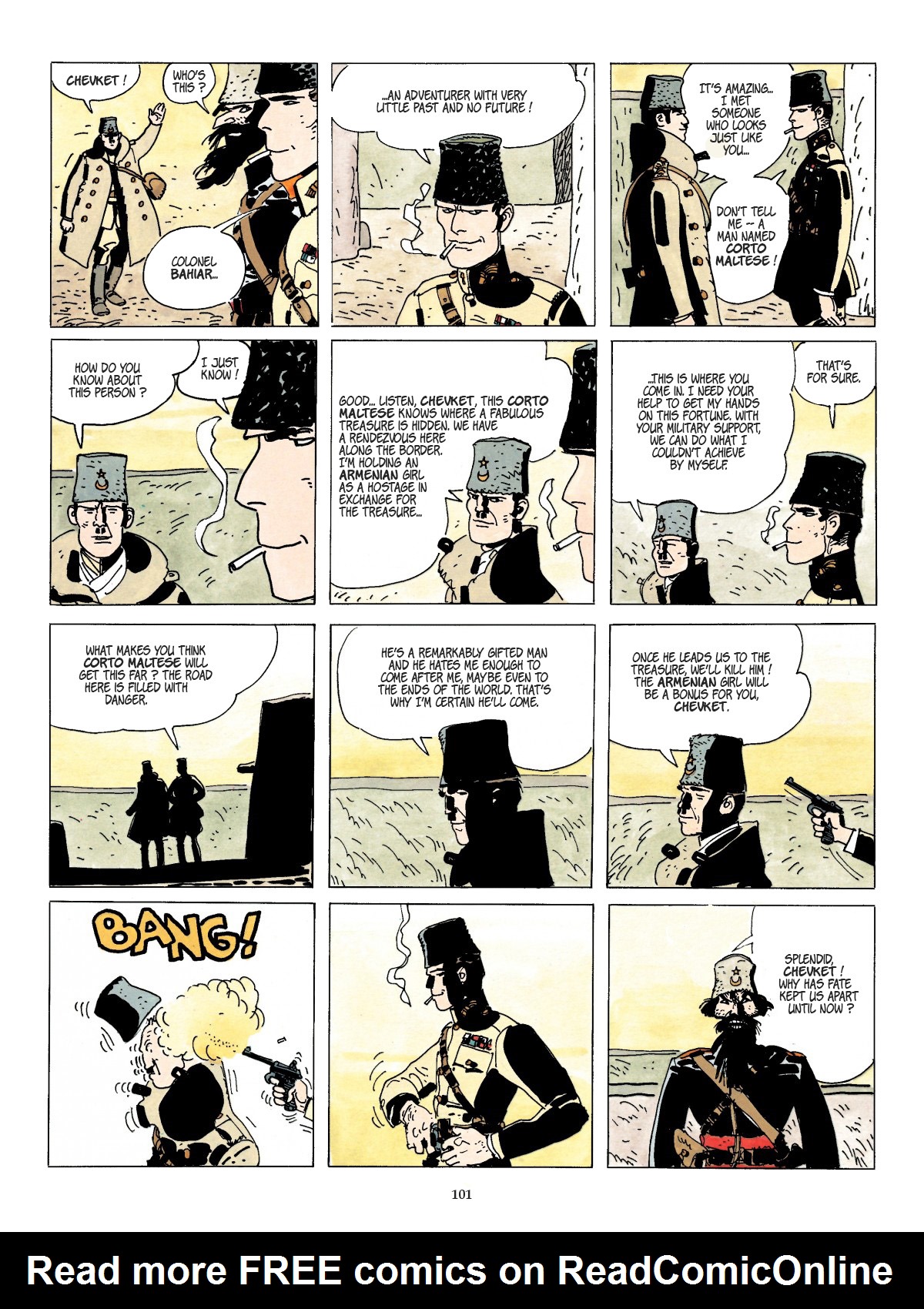 Read online Corto Maltese comic -  Issue # TPB 11 - 104