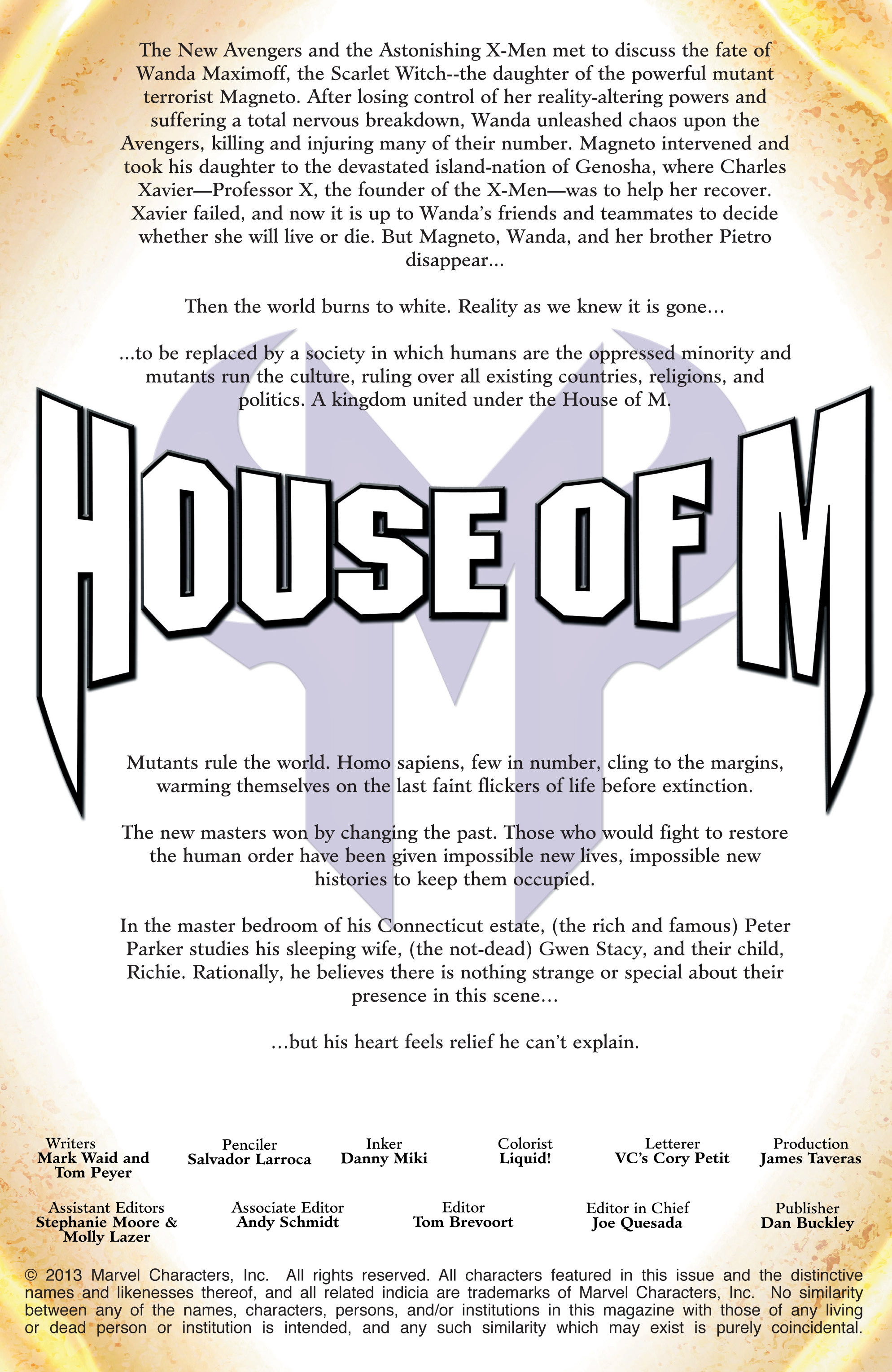 Read online Spider-Man: House of M comic -  Issue #1 - 2
