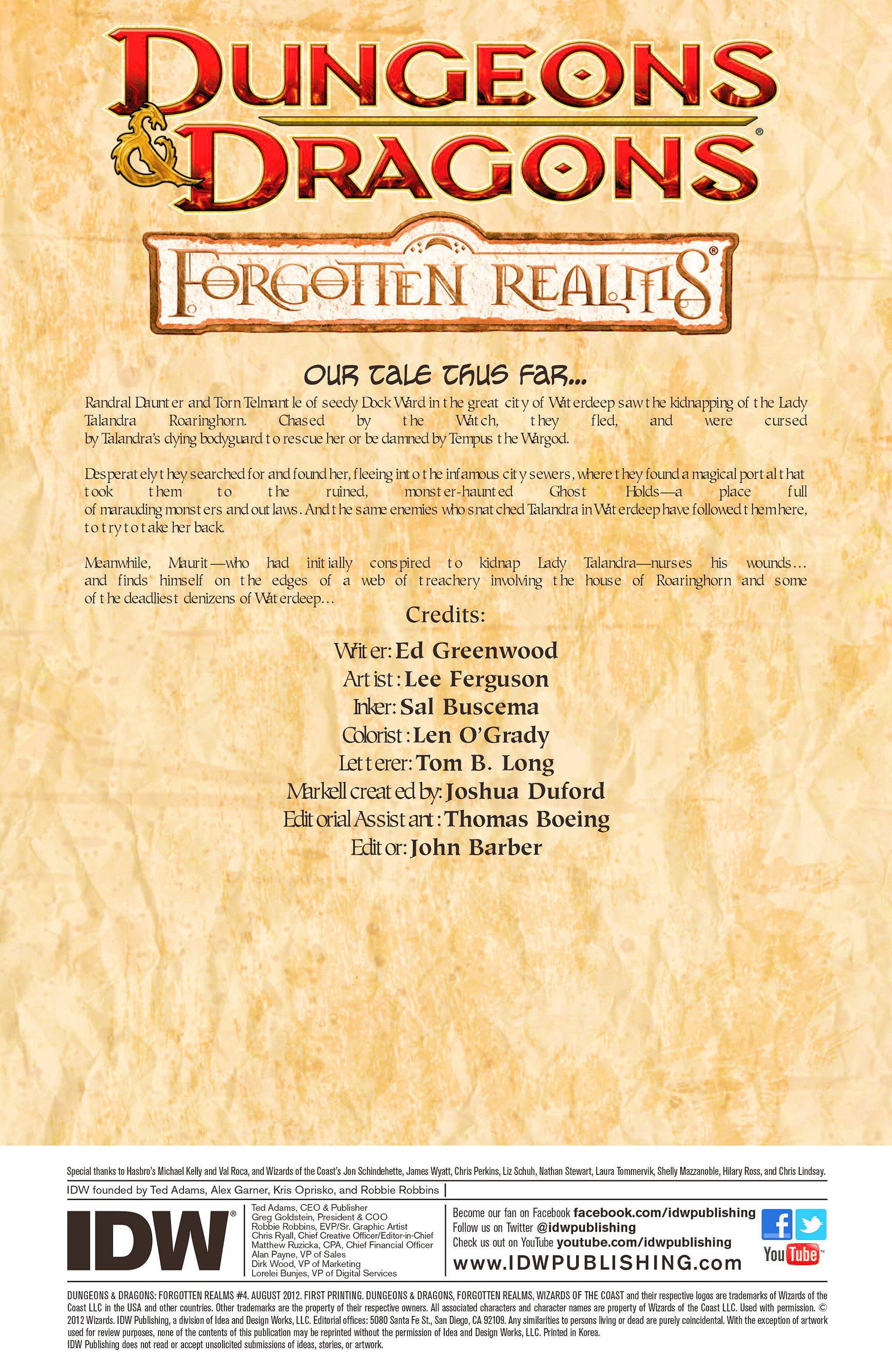 Read online Dungeons & Dragons: Forgotten Realms comic -  Issue #4 - 3