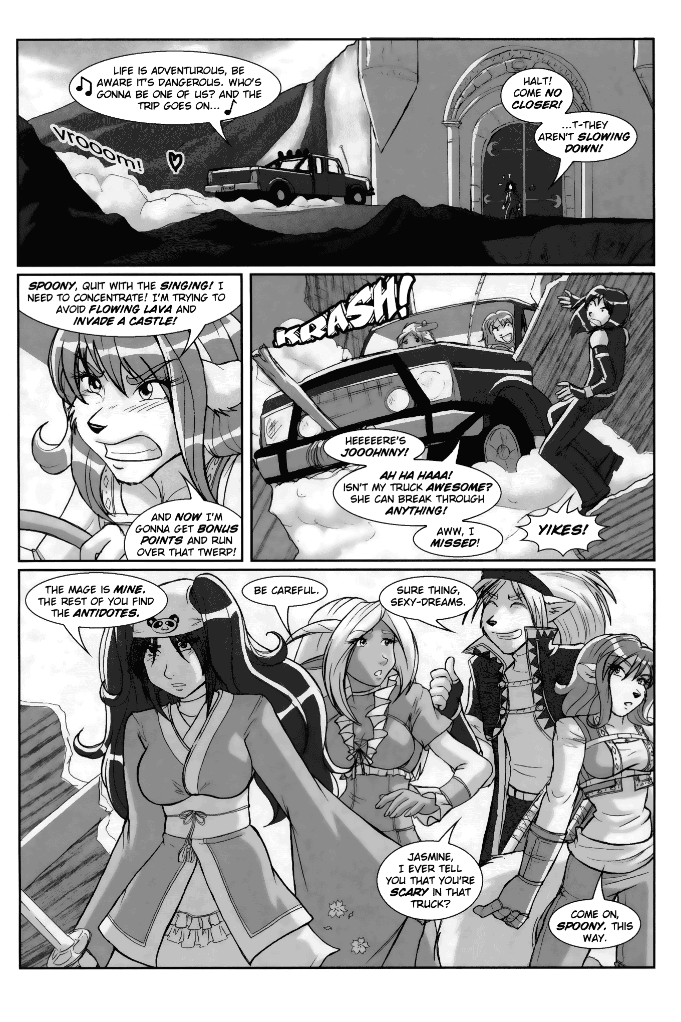 Read online Gold Digger/Ninja High School: Maidens of Twilight comic -  Issue #4 - 4