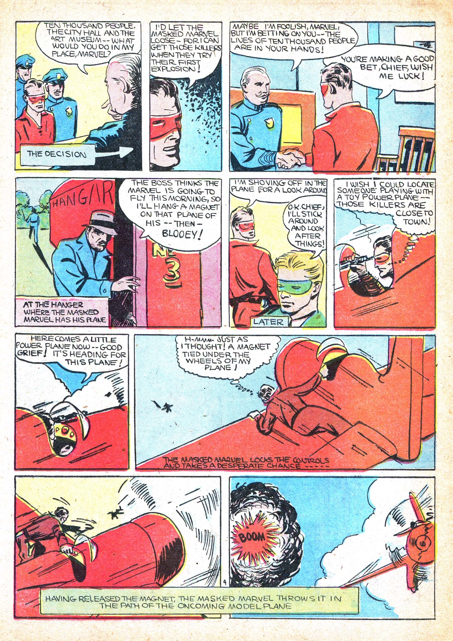 Read online Masked Marvel comic -  Issue #1 - 11