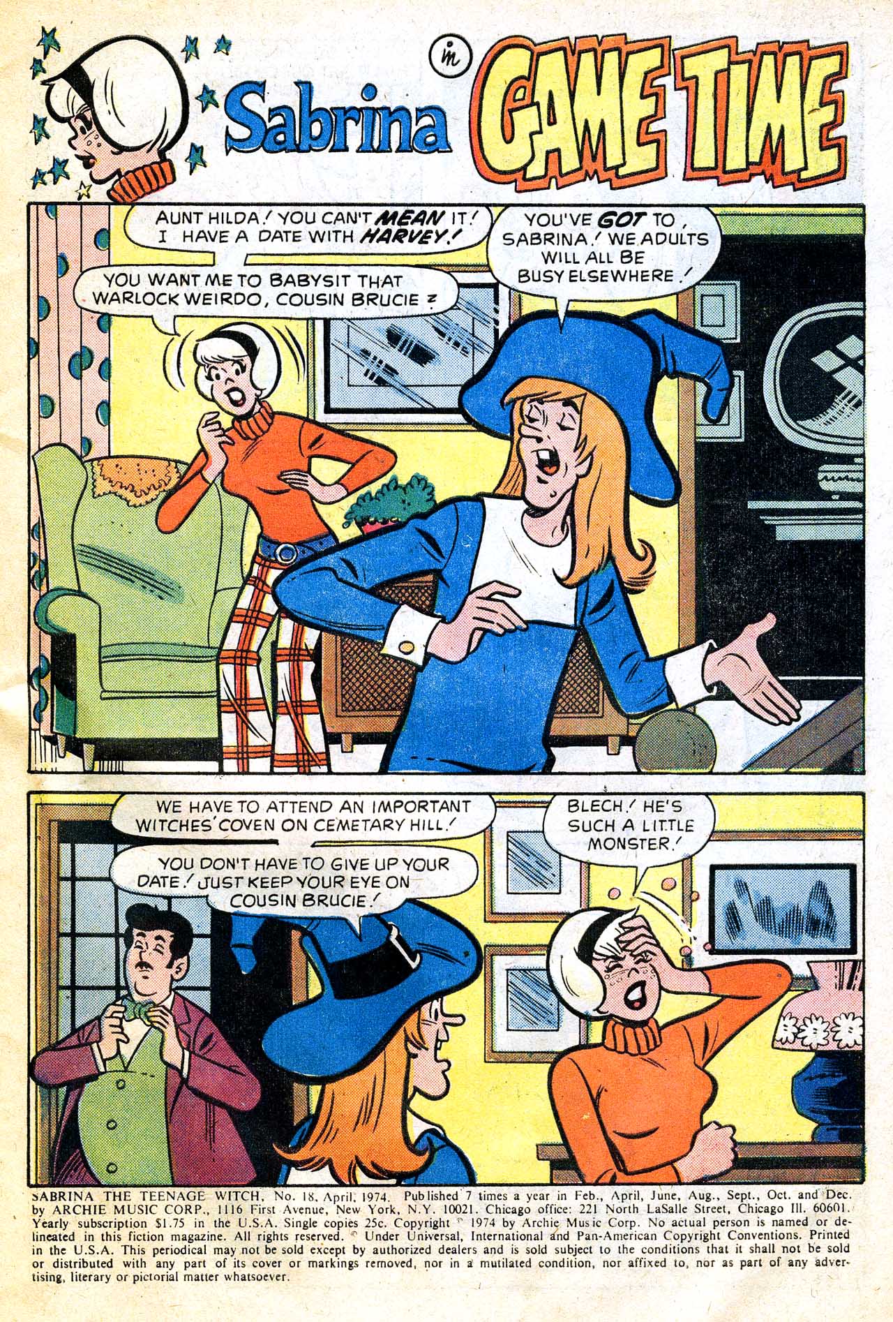 Sabrina The Teenage Witch (1971) Issue #18 #18 - English 3