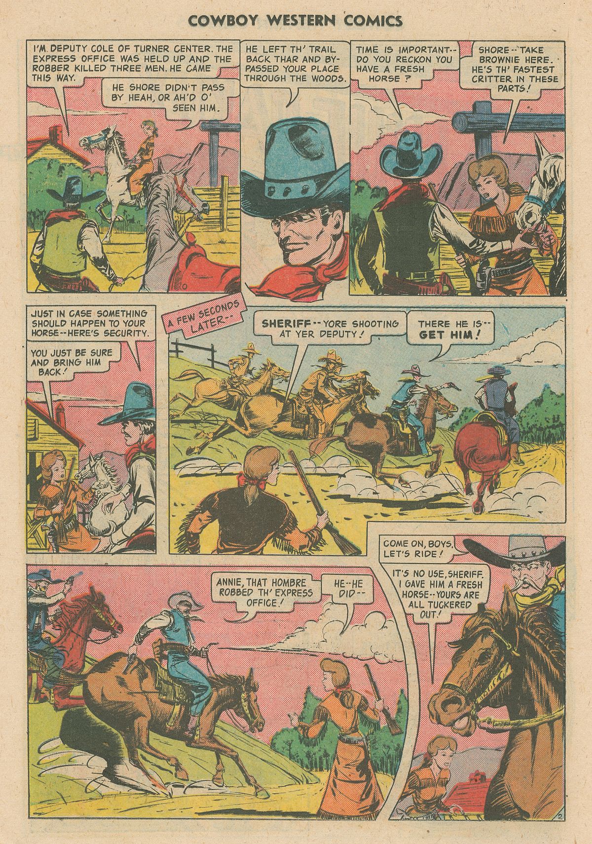 Read online Cowboy Western Comics (1948) comic -  Issue #31 - 14