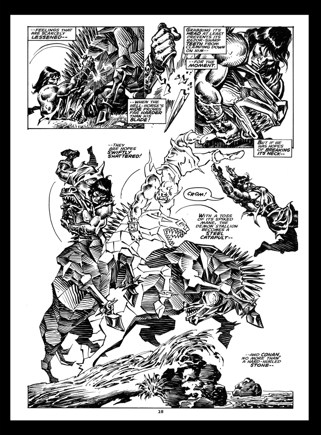 Read online The Savage Sword Of Conan comic -  Issue #214 - 28