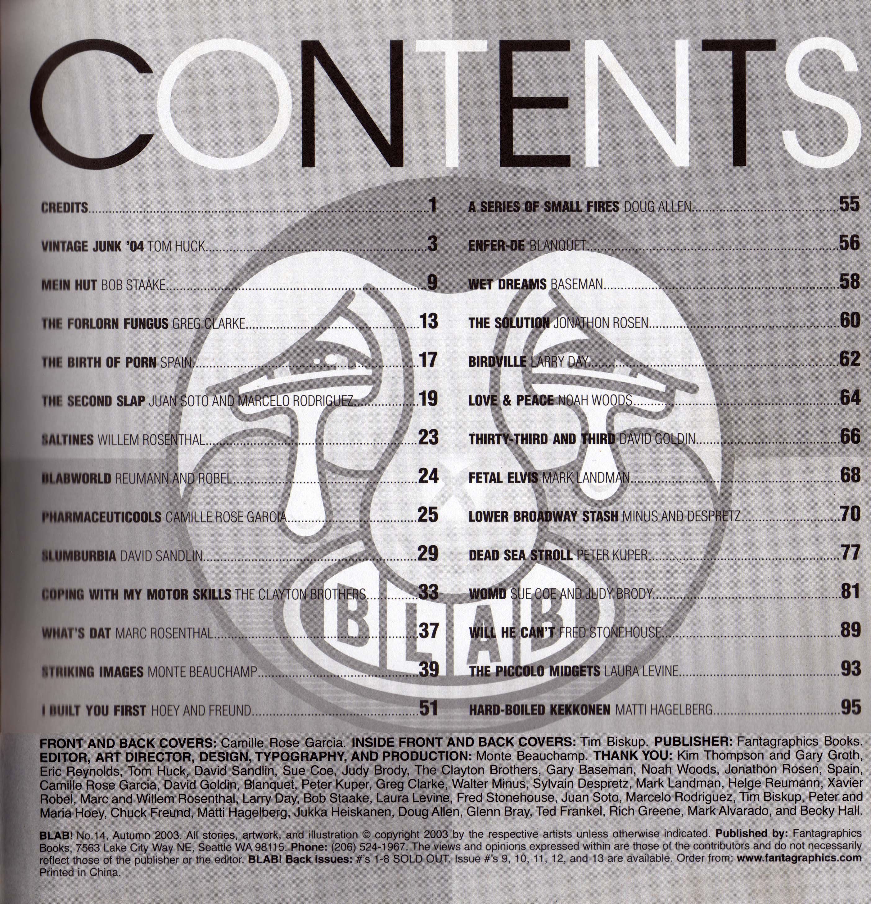 Read online Blab! comic -  Issue #14 - 3
