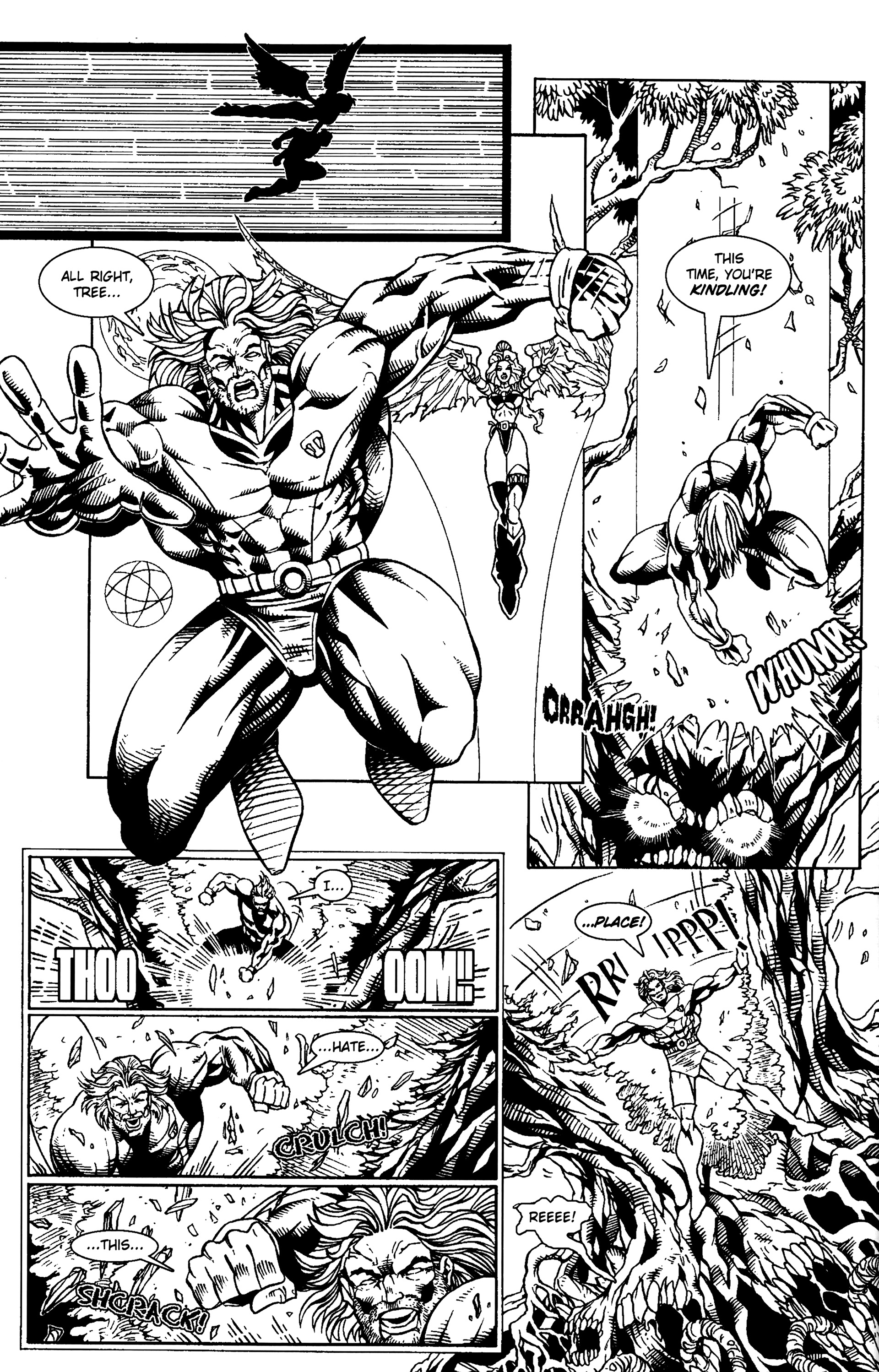 Read online Warrior Nun: Black & White comic -  Issue #11 - 20