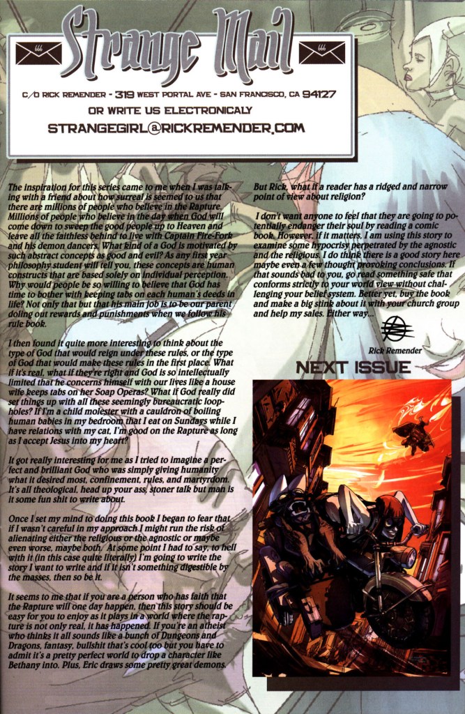 Read online Strange Girl comic -  Issue #1 - 24