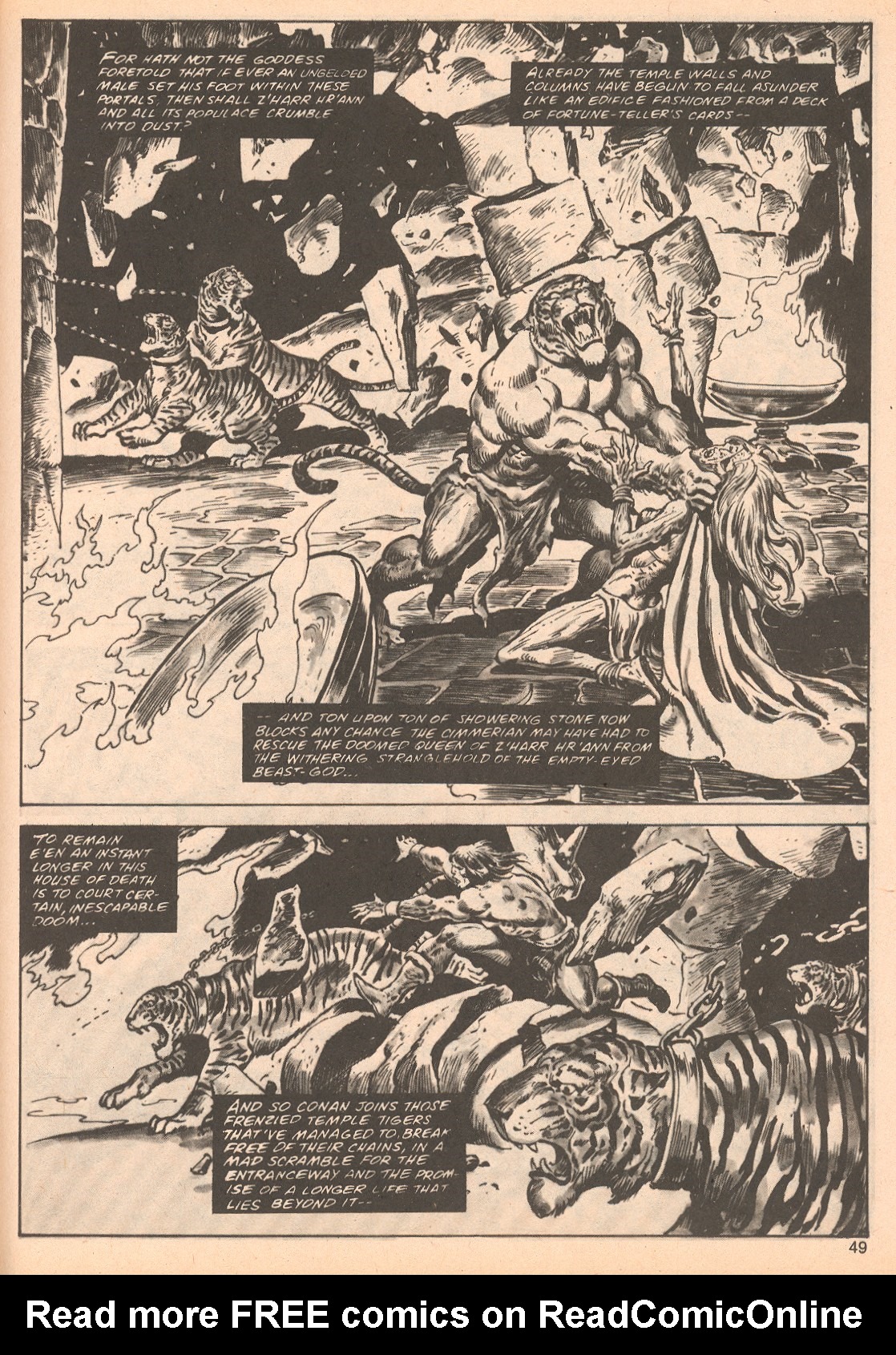 Read online The Savage Sword Of Conan comic -  Issue #62 - 49