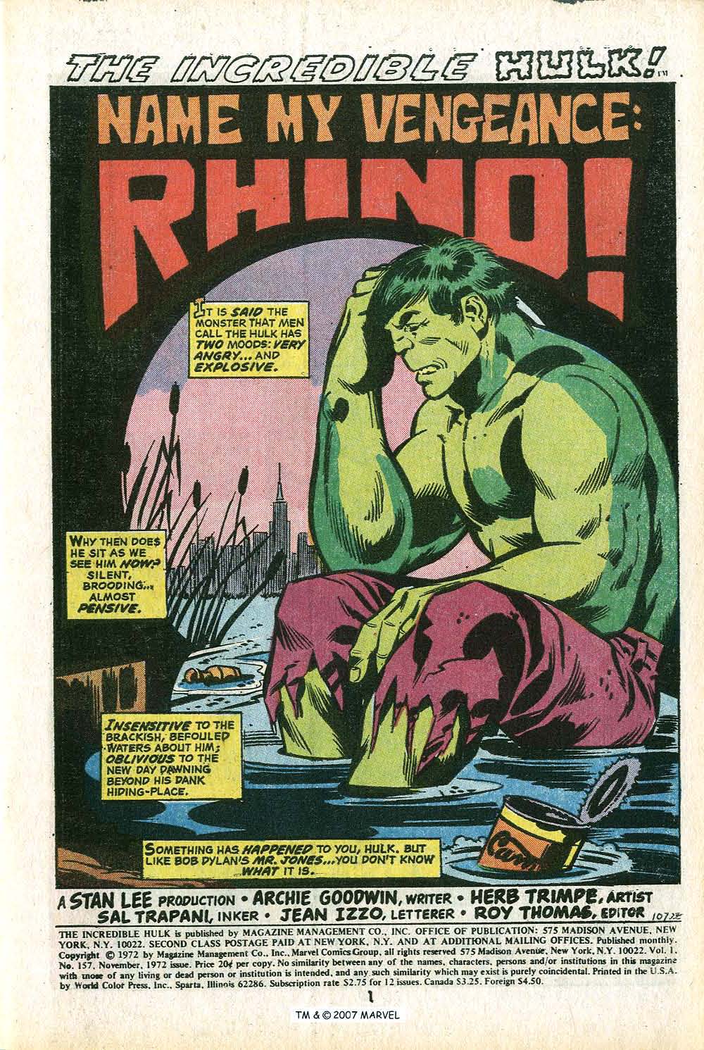 Read online The Incredible Hulk (1968) comic -  Issue #157 - 3