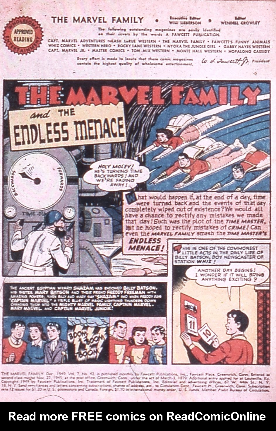 Read online The Marvel Family comic -  Issue #42 - 3