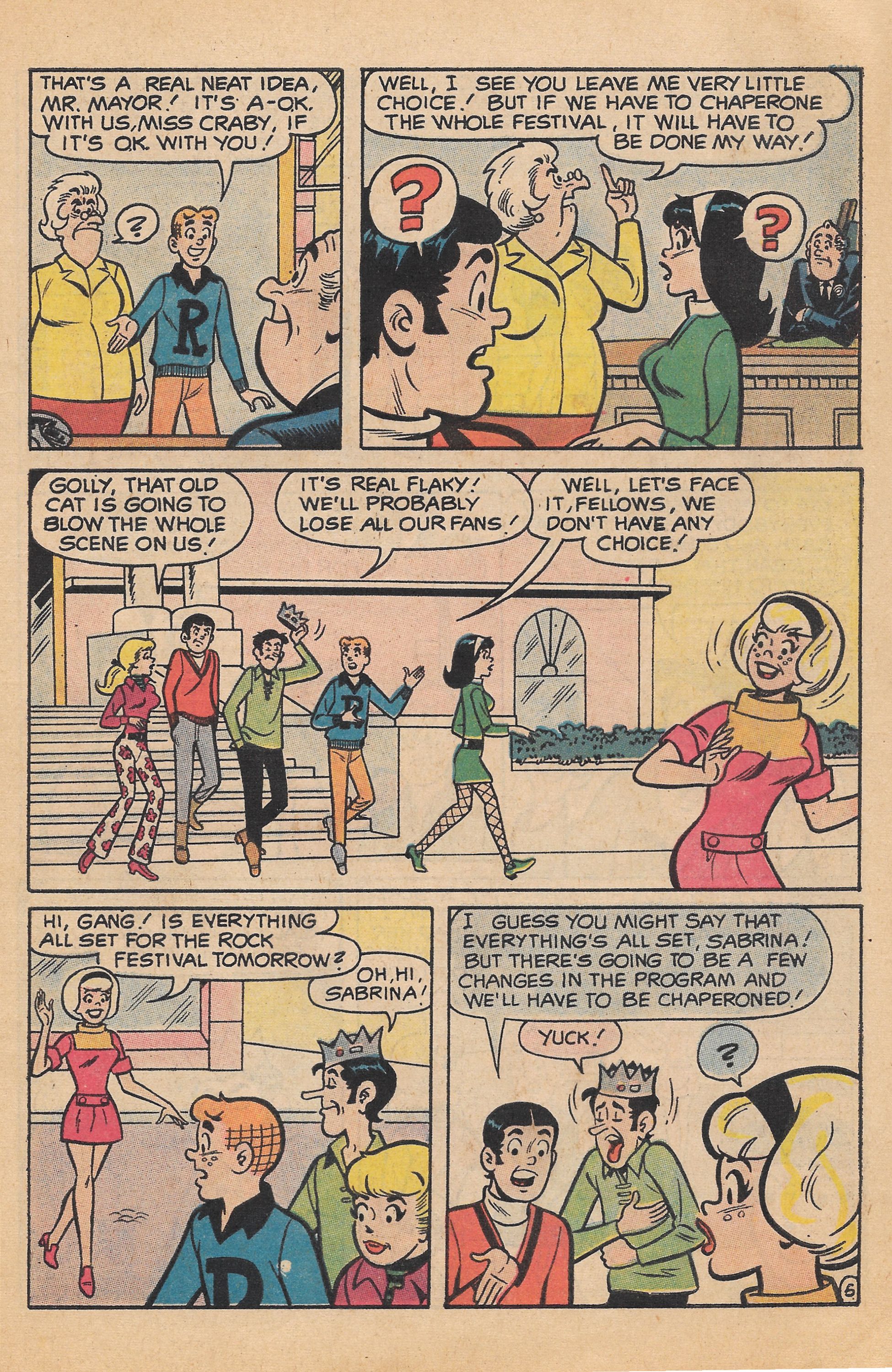 Read online Archie's TV Laugh-Out comic -  Issue #7 - 7