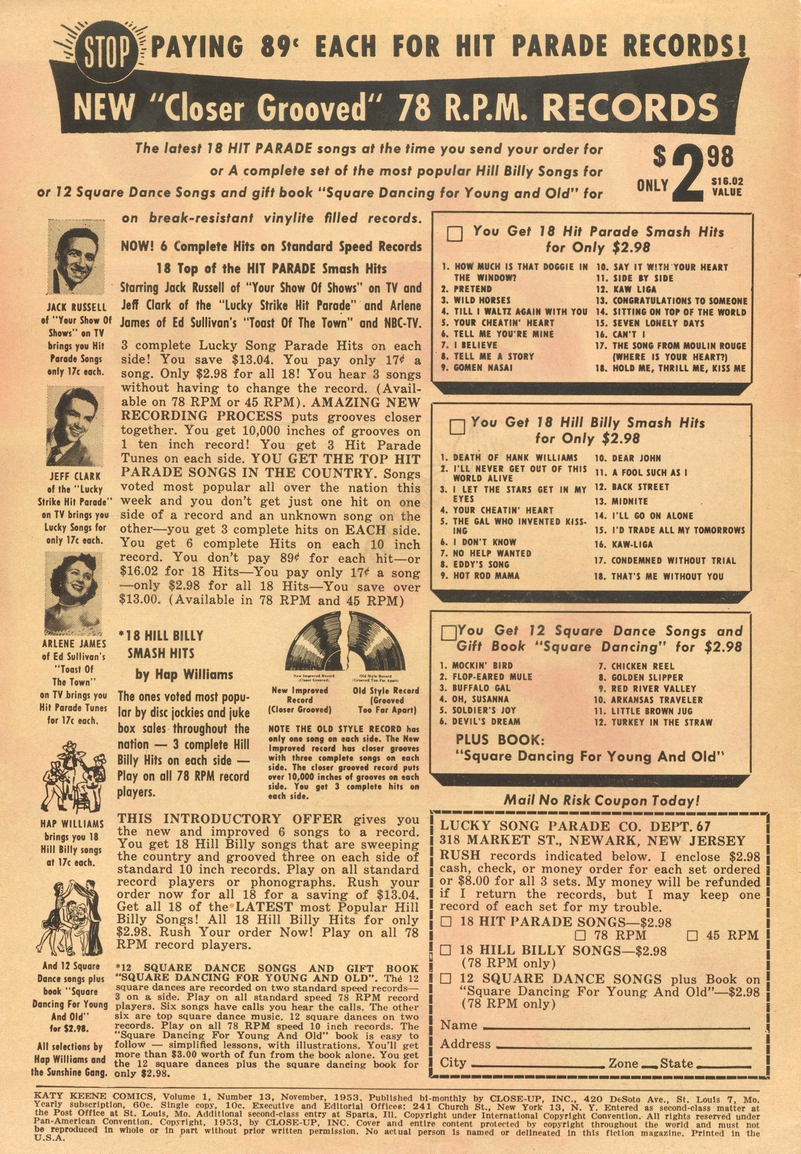 Read online Katy Keene (1949) comic -  Issue #13 - 2