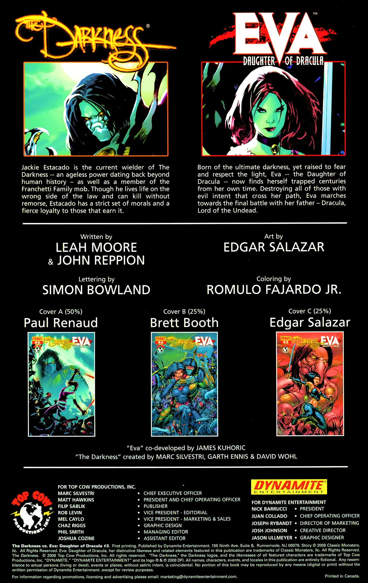 Read online The Darkness vs. Eva: Daughter of Dracula comic -  Issue #3 - 2
