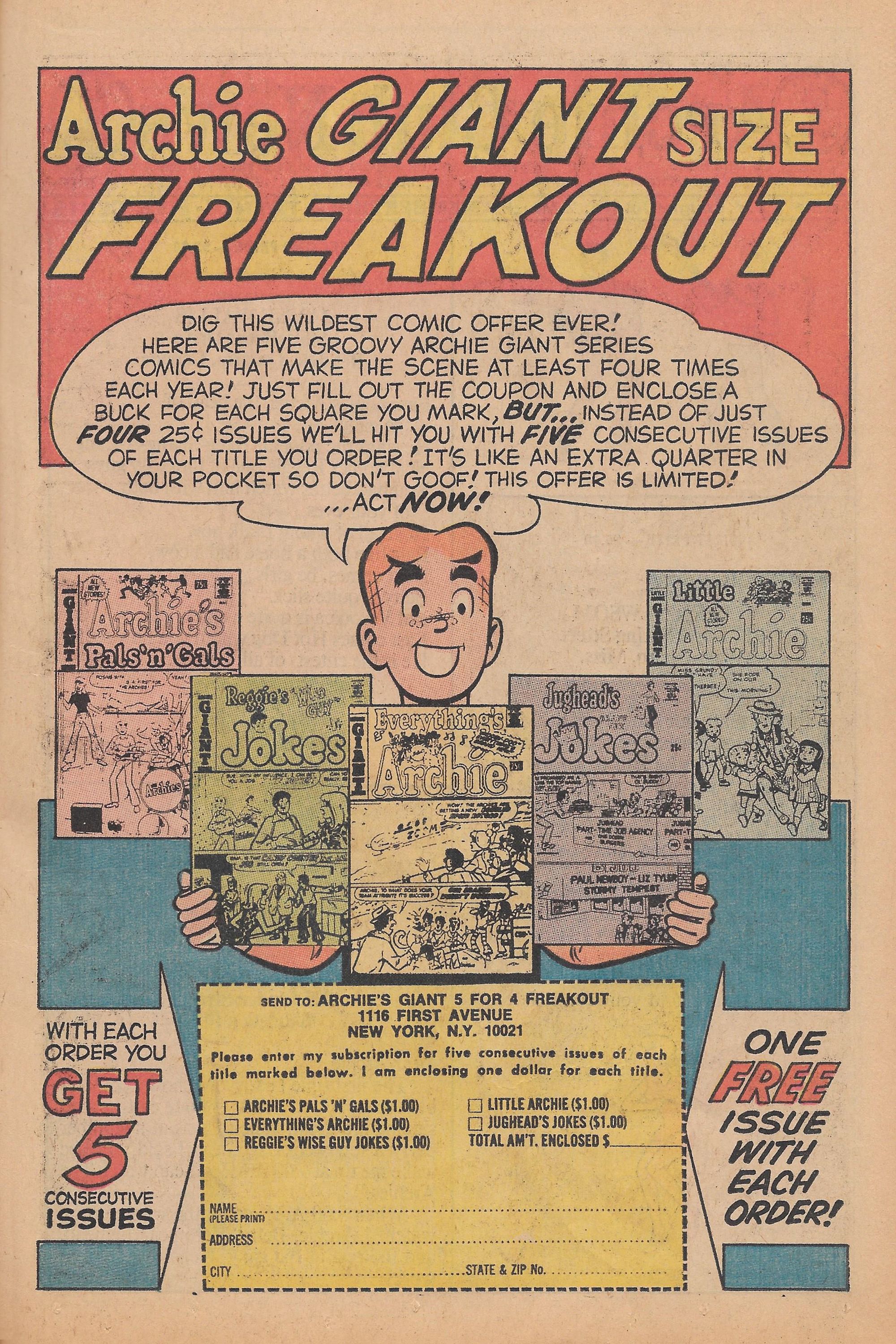 Read online Archie's TV Laugh-Out comic -  Issue #2 - 49