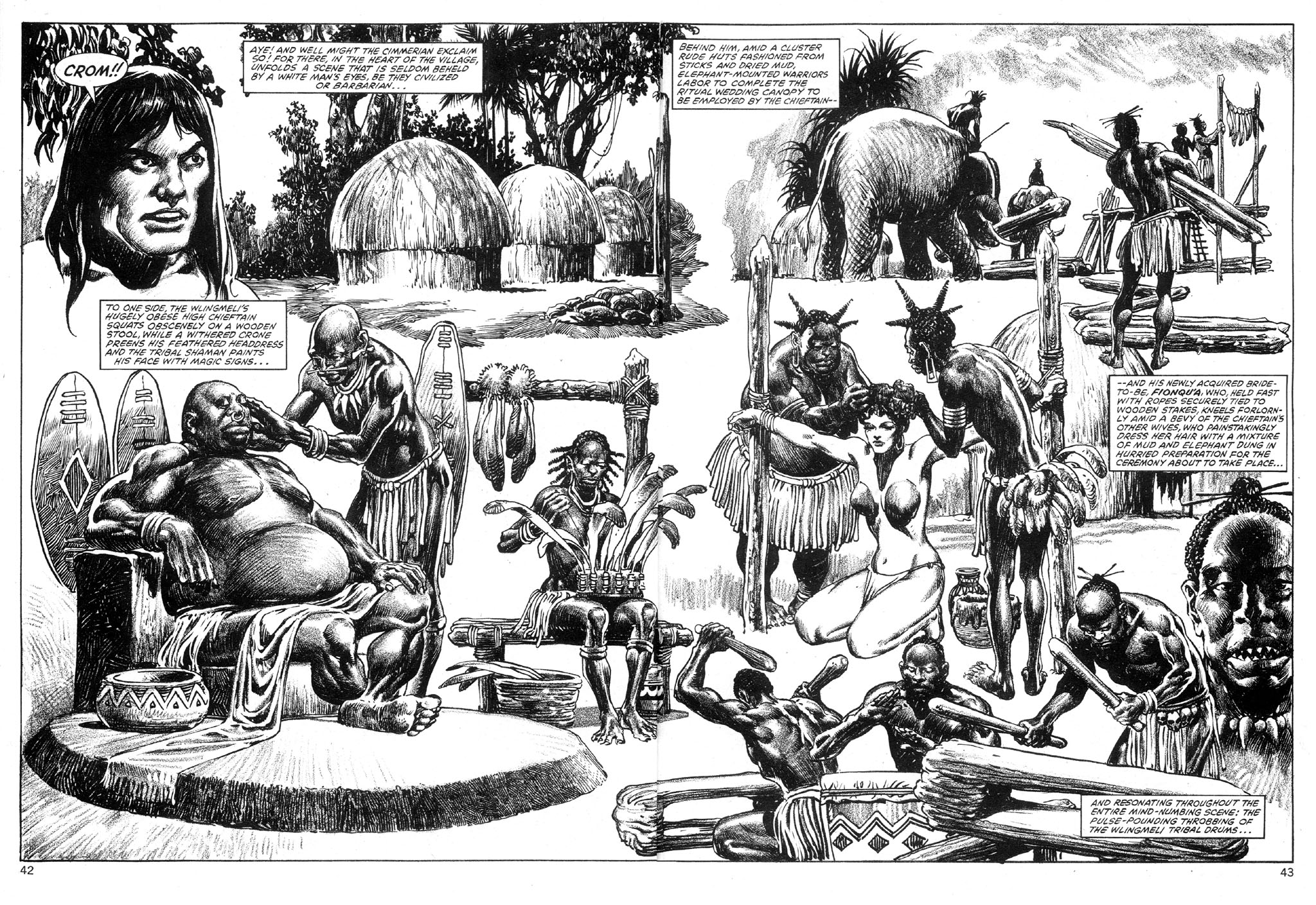 Read online The Savage Sword Of Conan comic -  Issue #89 - 42