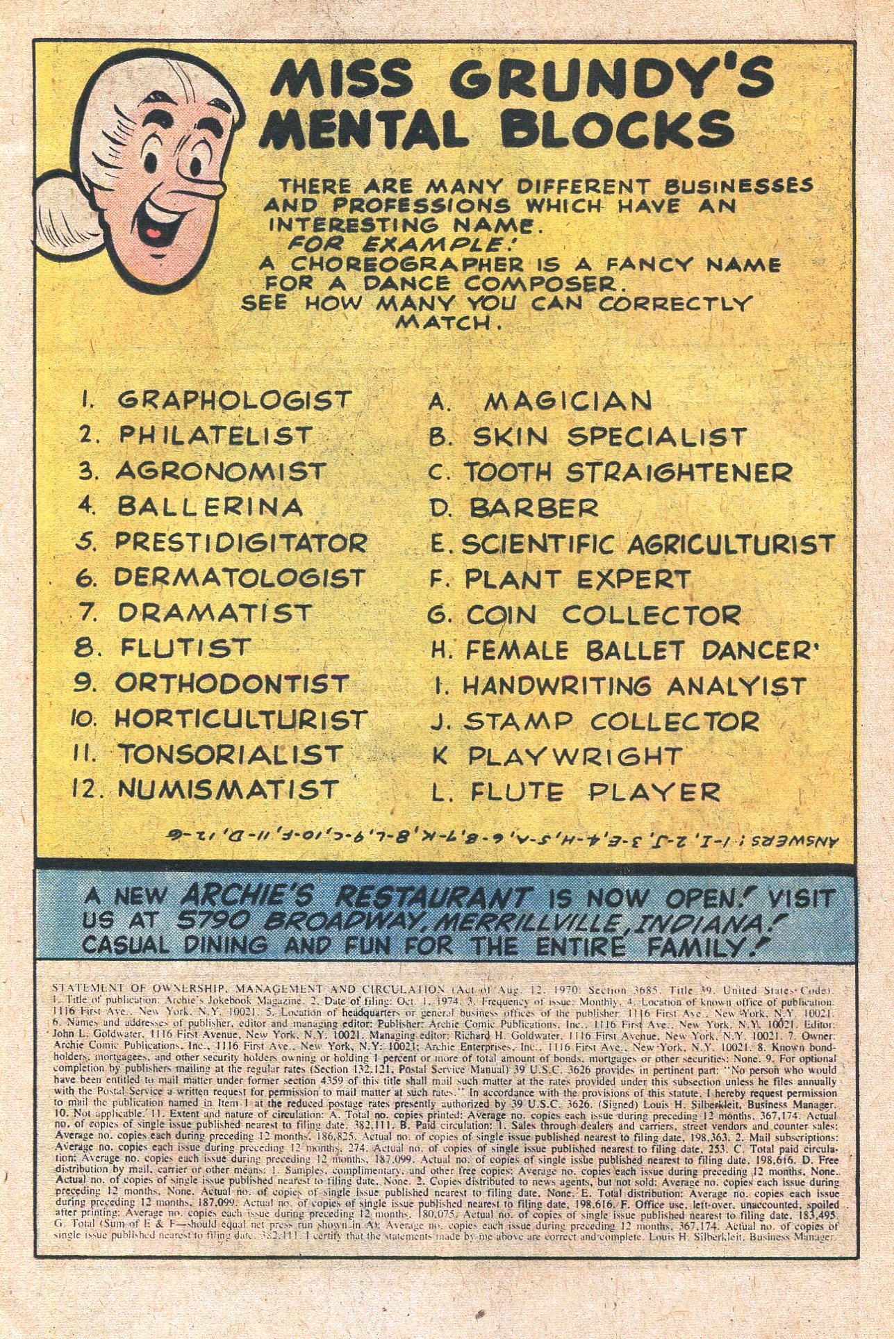 Read online Archie's Joke Book Magazine comic -  Issue #207 - 13