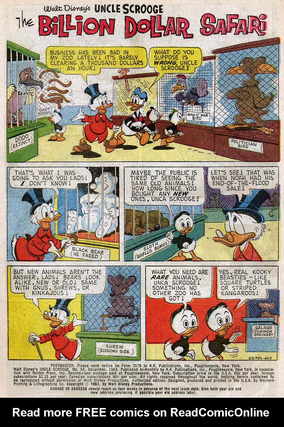 Read online Uncle Scrooge (1953) comic -  Issue #54 - 2