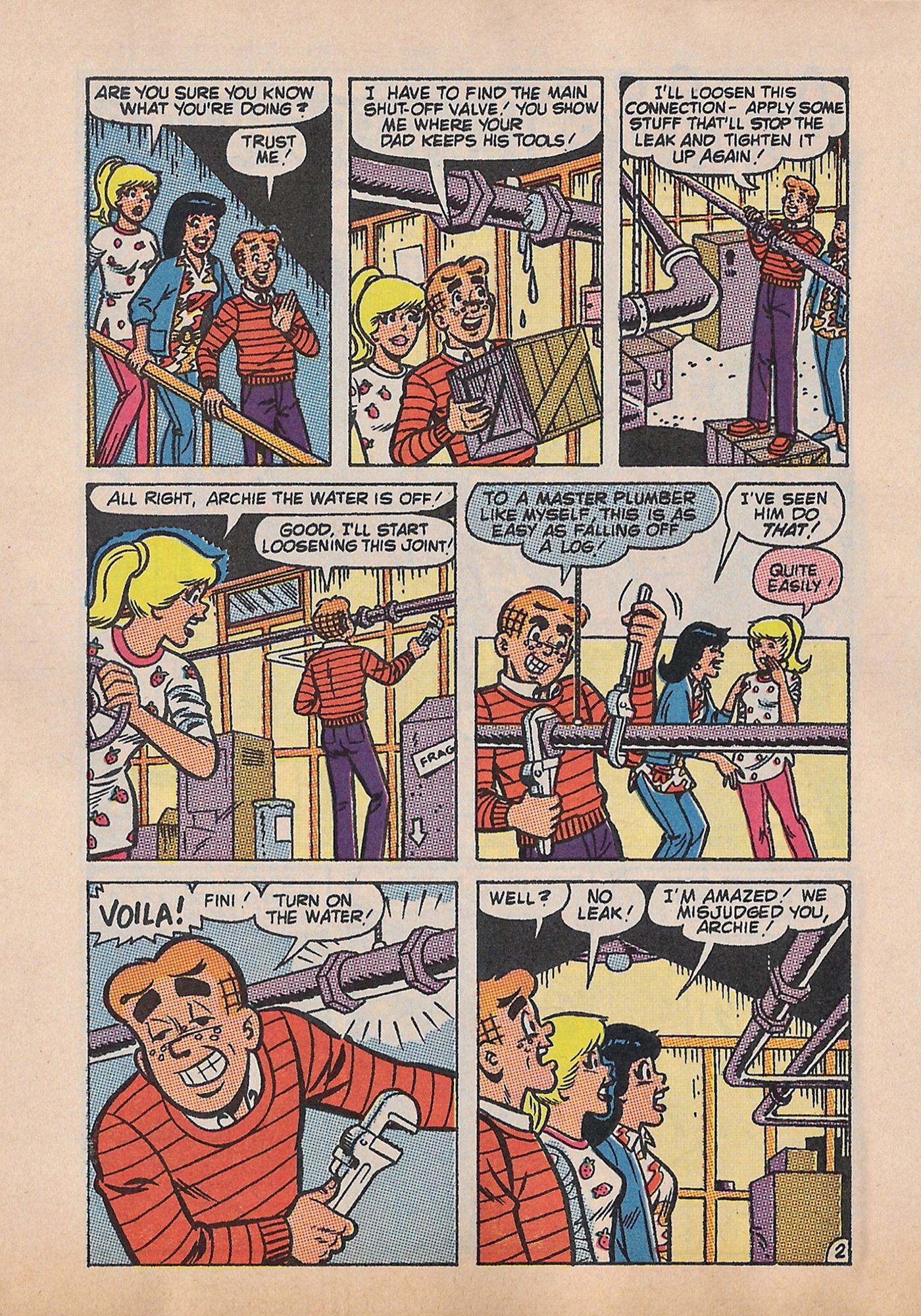 Read online Betty and Veronica Digest Magazine comic -  Issue #51 - 75
