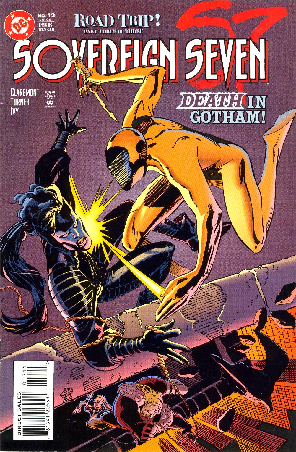 Issue 12. Sovereign Comics. Севен 12. Sovereign 7 Chris Claremont Preview Uncorrected Proof - Vertigo/DC - 1994.