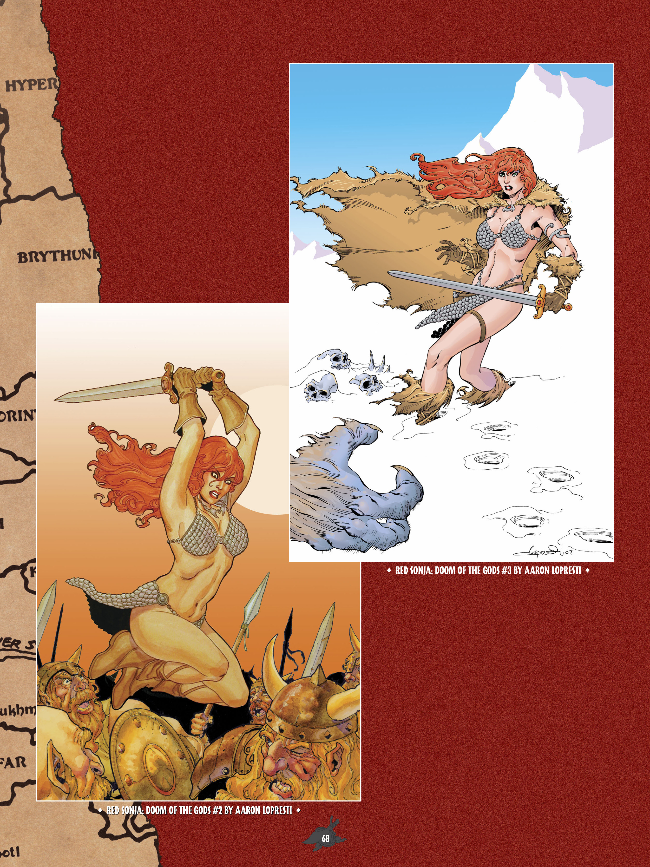 Read online The Art of Red Sonja comic -  Issue # TPB 1 (Part 1) - 67