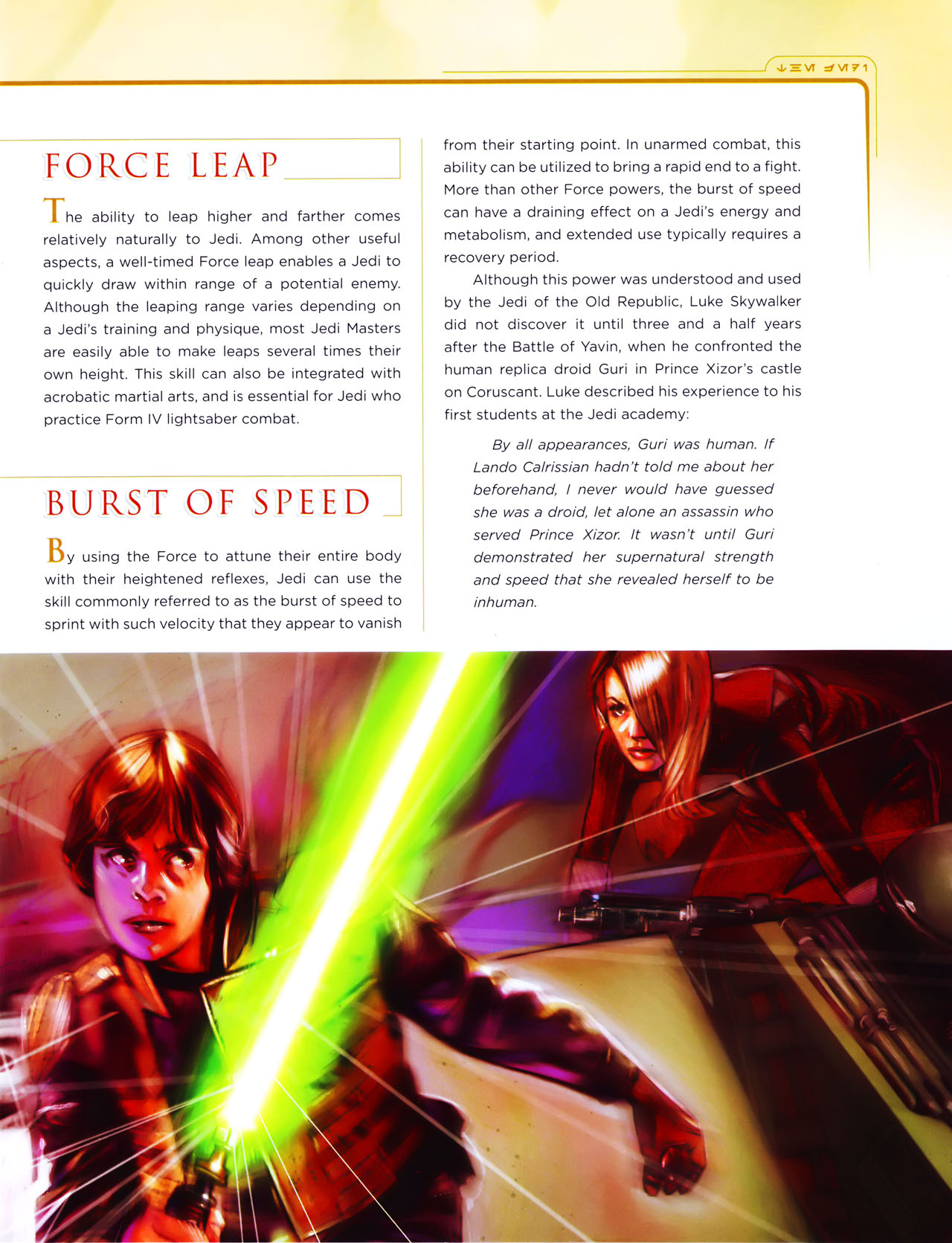 Read online Star Wars: Jedi vs. Sith - The Essential Guide To The Force comic -  Issue # TPB (Part 1) - 89