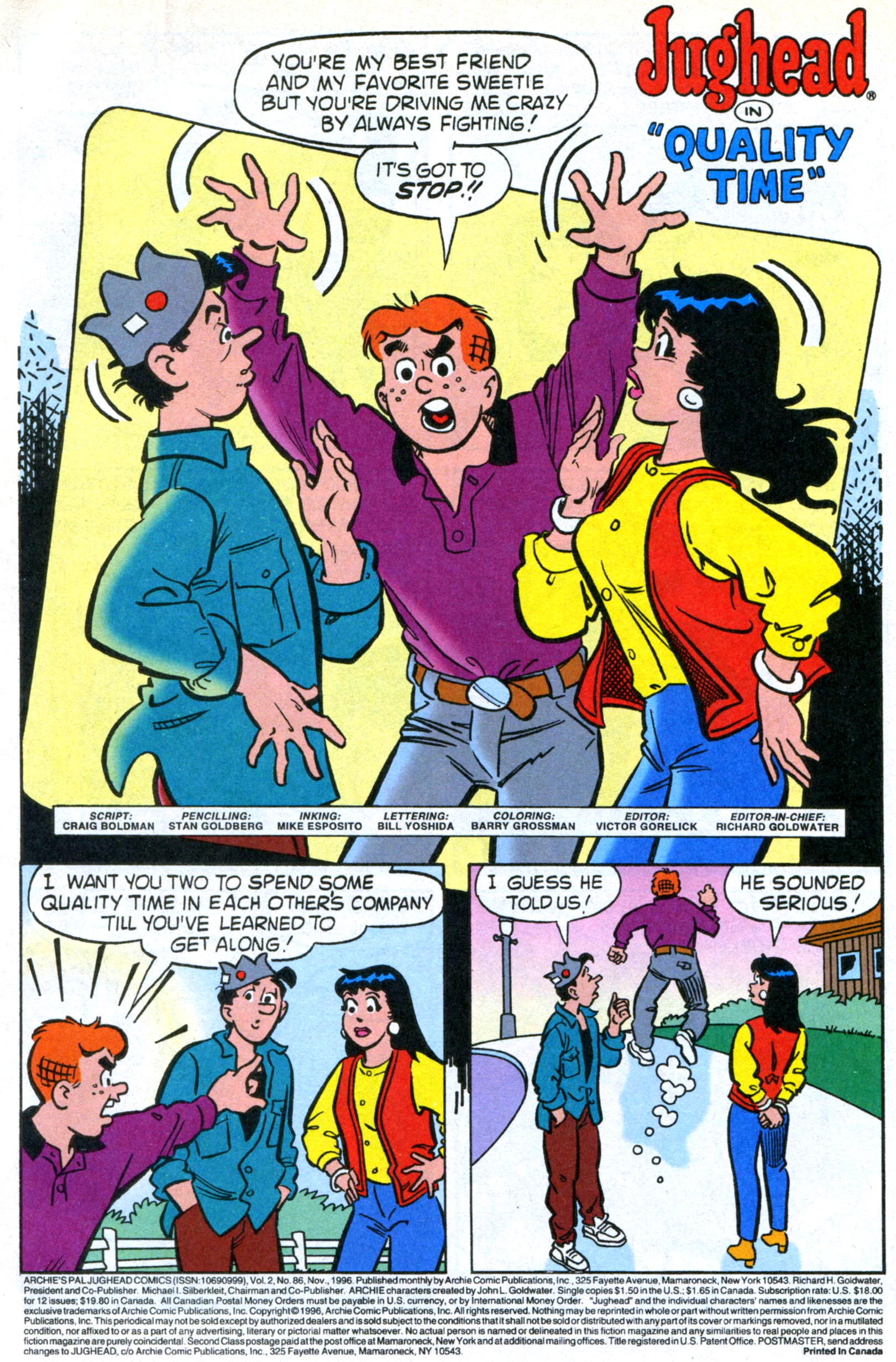 Read online Archie's Pal Jughead Comics comic -  Issue #86 - 3
