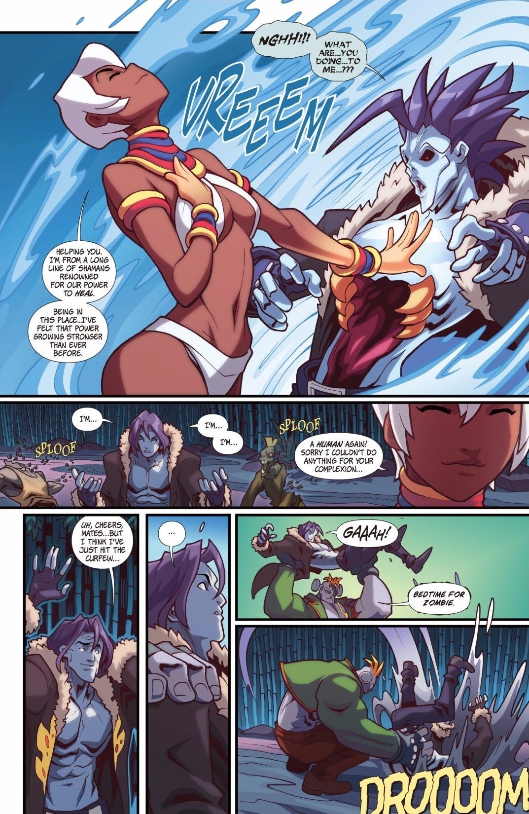 Read online Street Fighter VS Darkstalkers comic -  Issue #4 - 12