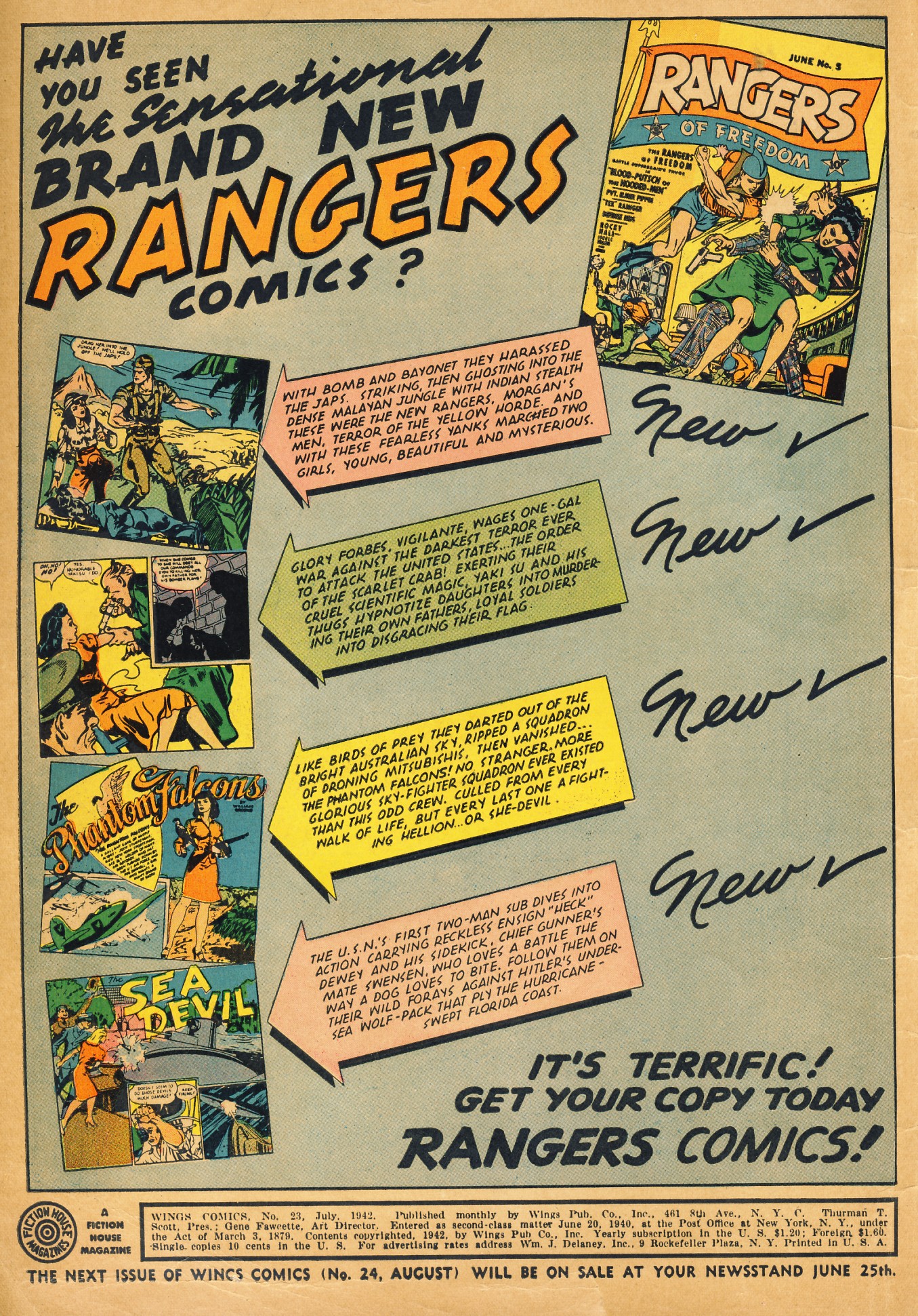 Read online Wings Comics comic -  Issue #23 - 2