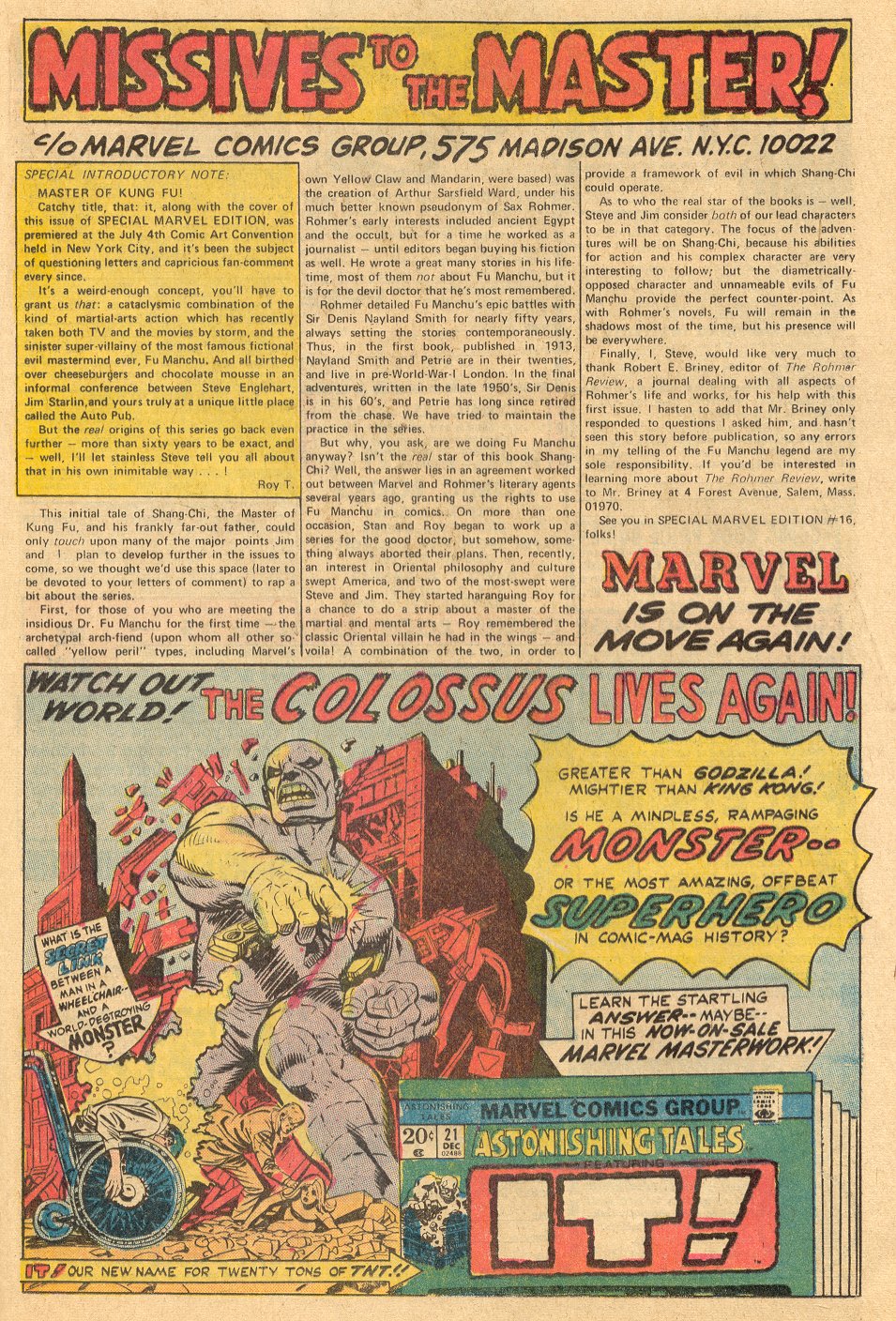 Read online Special Marvel Edition comic -  Issue #15 - 15