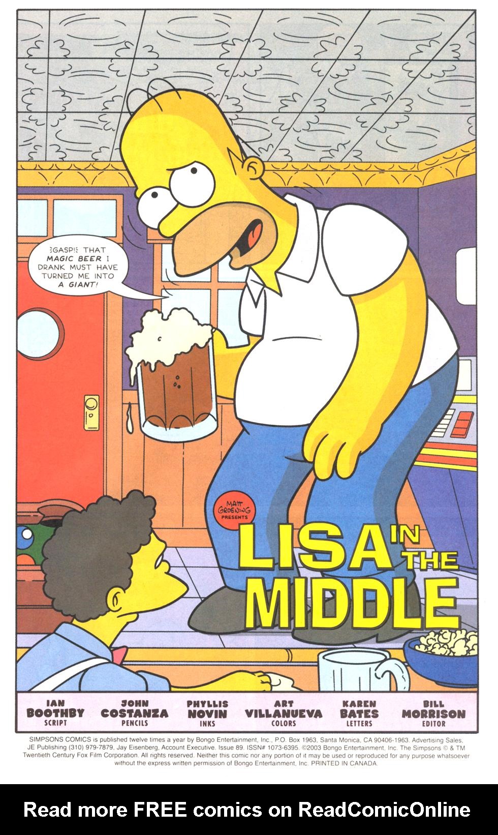 Read online Simpsons Comics comic -  Issue #89 - 2