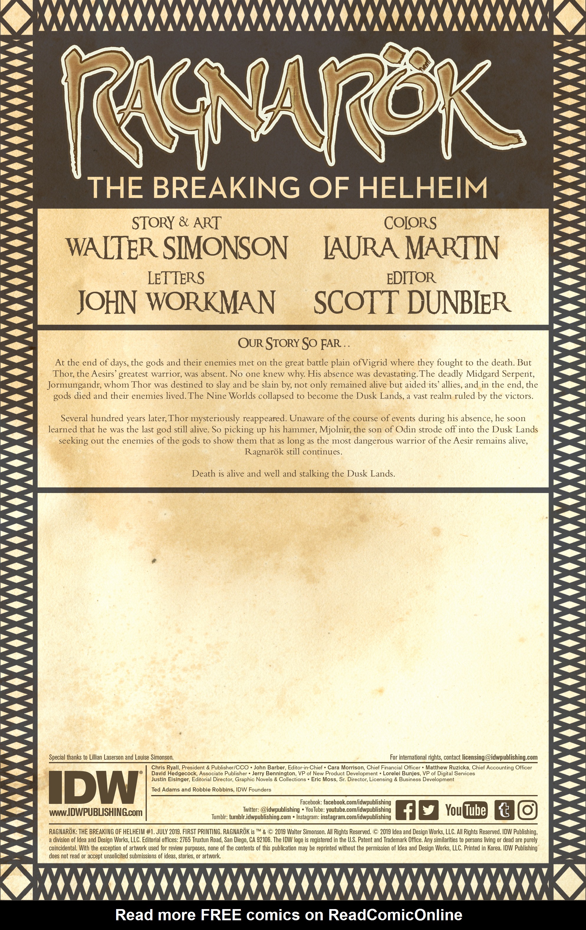 Read online Ragnarok: The Breaking of Helheim comic -  Issue #1 - 2