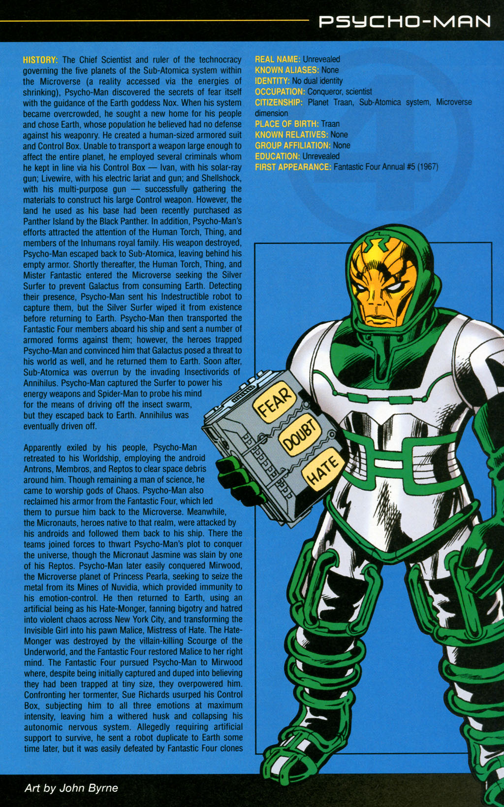 Read online Official Handbook of the Marvel Universe: Fantastic Four 2005 comic -  Issue # Full - 31