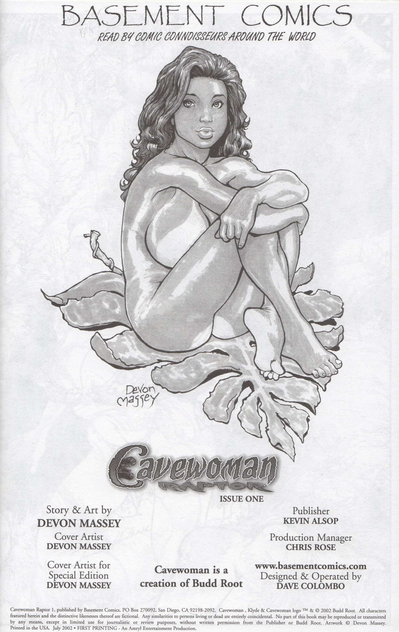 Read online Cavewoman: Raptor comic -  Issue #1 - 3